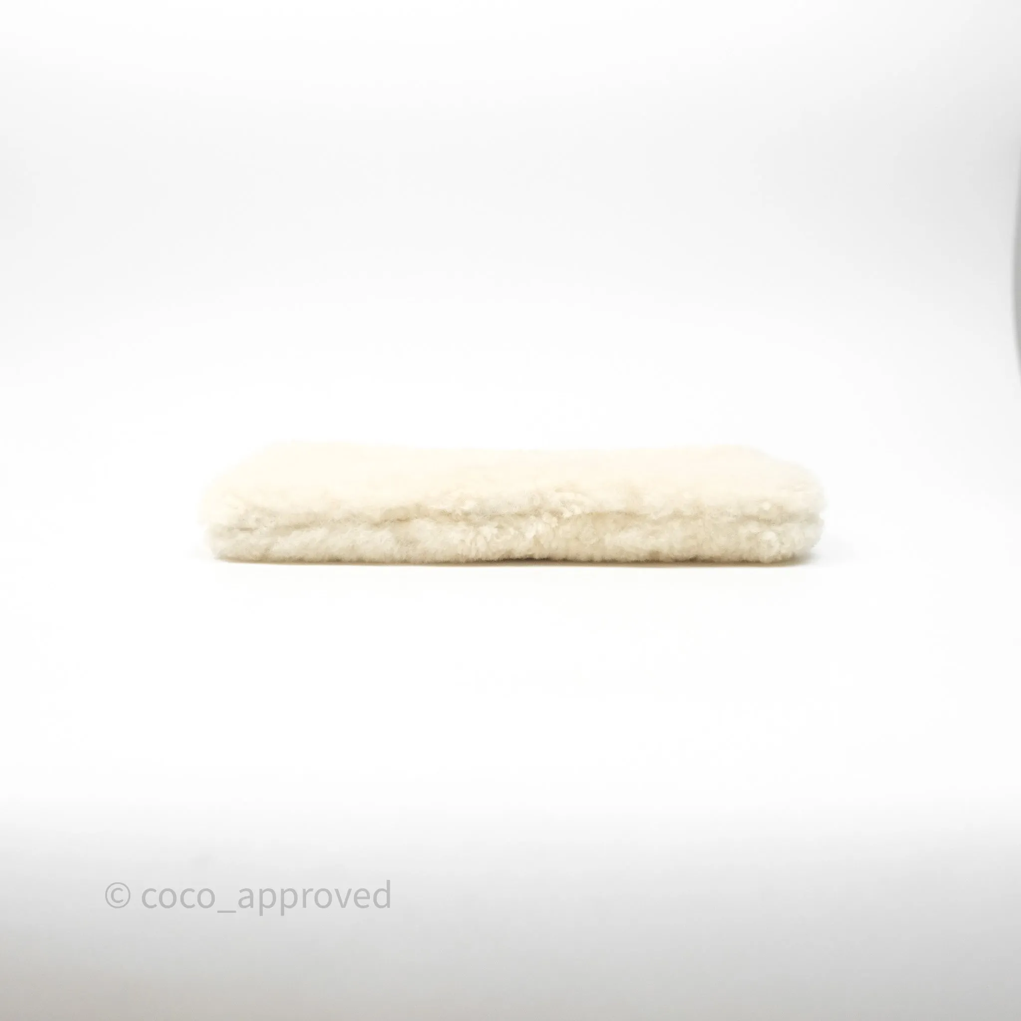 Chanel Small 22 Bag Ecru Shearling Aged Gold Hardware