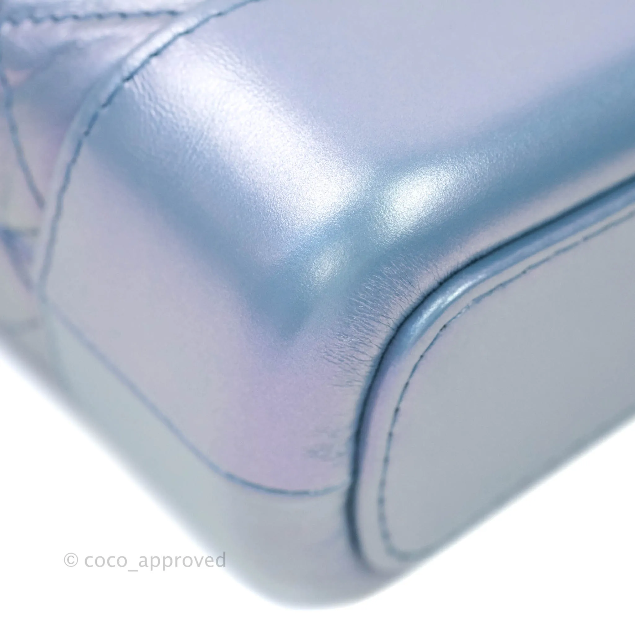 Chanel Small Gabrielle Hobo Iridescent Blue Mixed Hardware