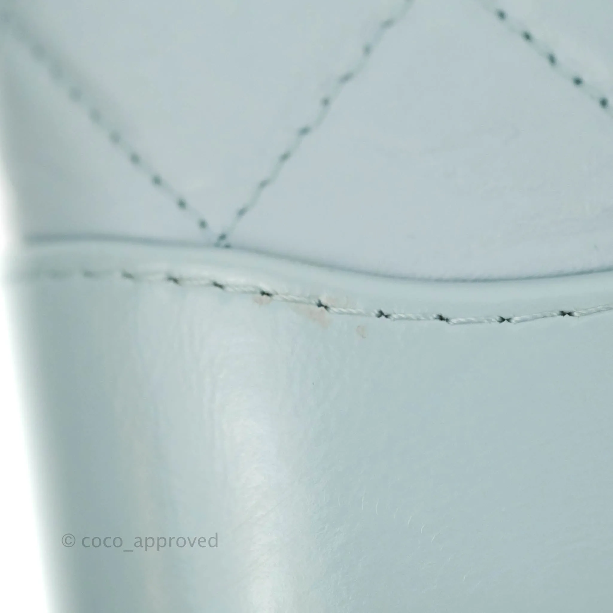 Chanel Small Gabrielle Hobo Light Blue Grey Aged Calfskin Mixed Hardware