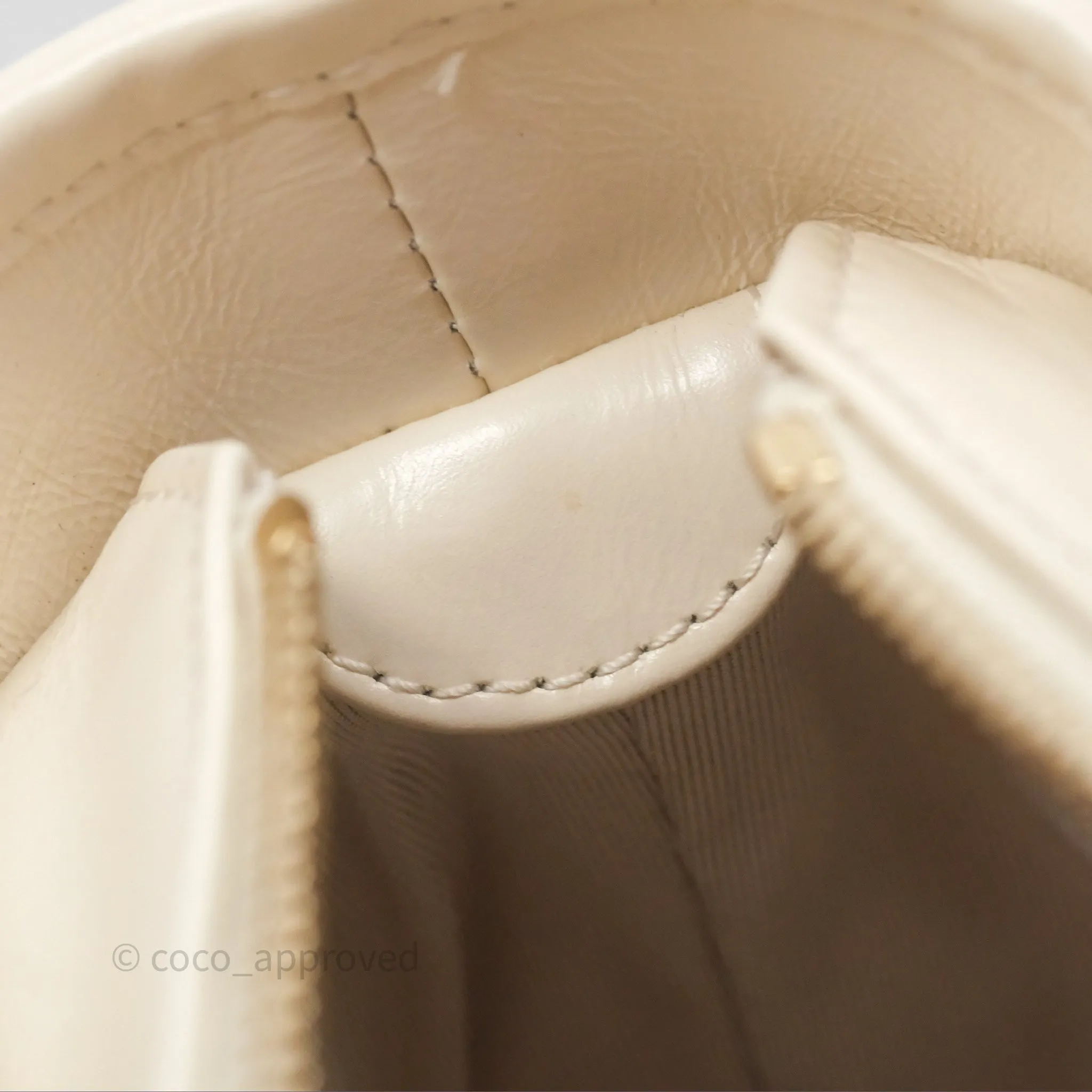 Chanel Small Gabrielle Hobo Quilted Ivory Tweed Aged Calfskin