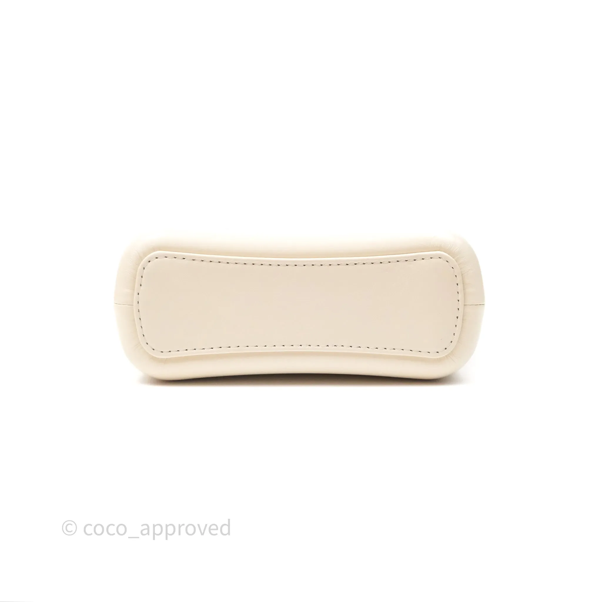 Chanel Small Gabrielle Hobo Quilted Ivory Tweed Aged Calfskin