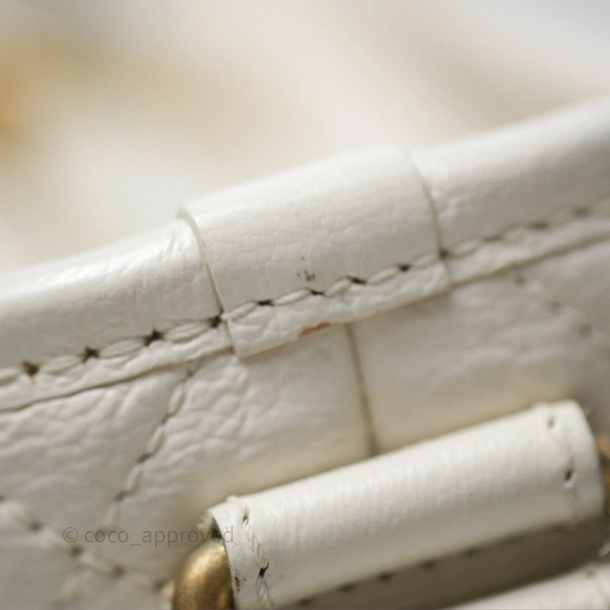 Chanel Small Gabrielle Hobo White Patent Goatskin Mixed Hardware