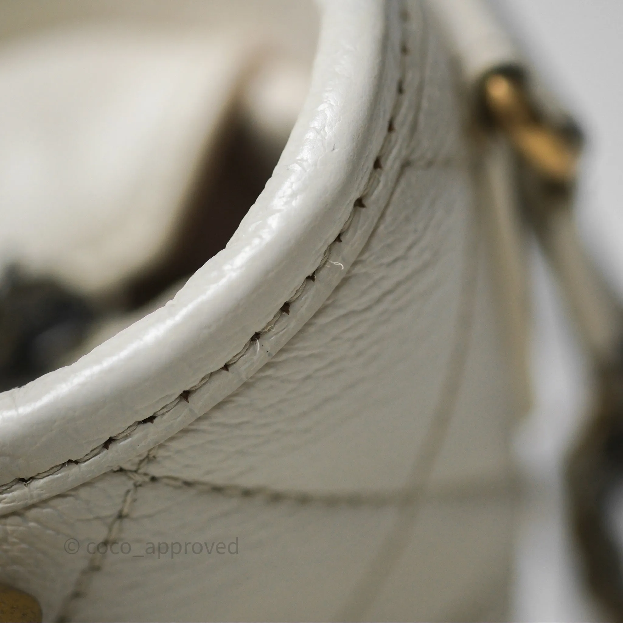 Chanel Small Gabrielle Hobo White Patent Goatskin Mixed Hardware