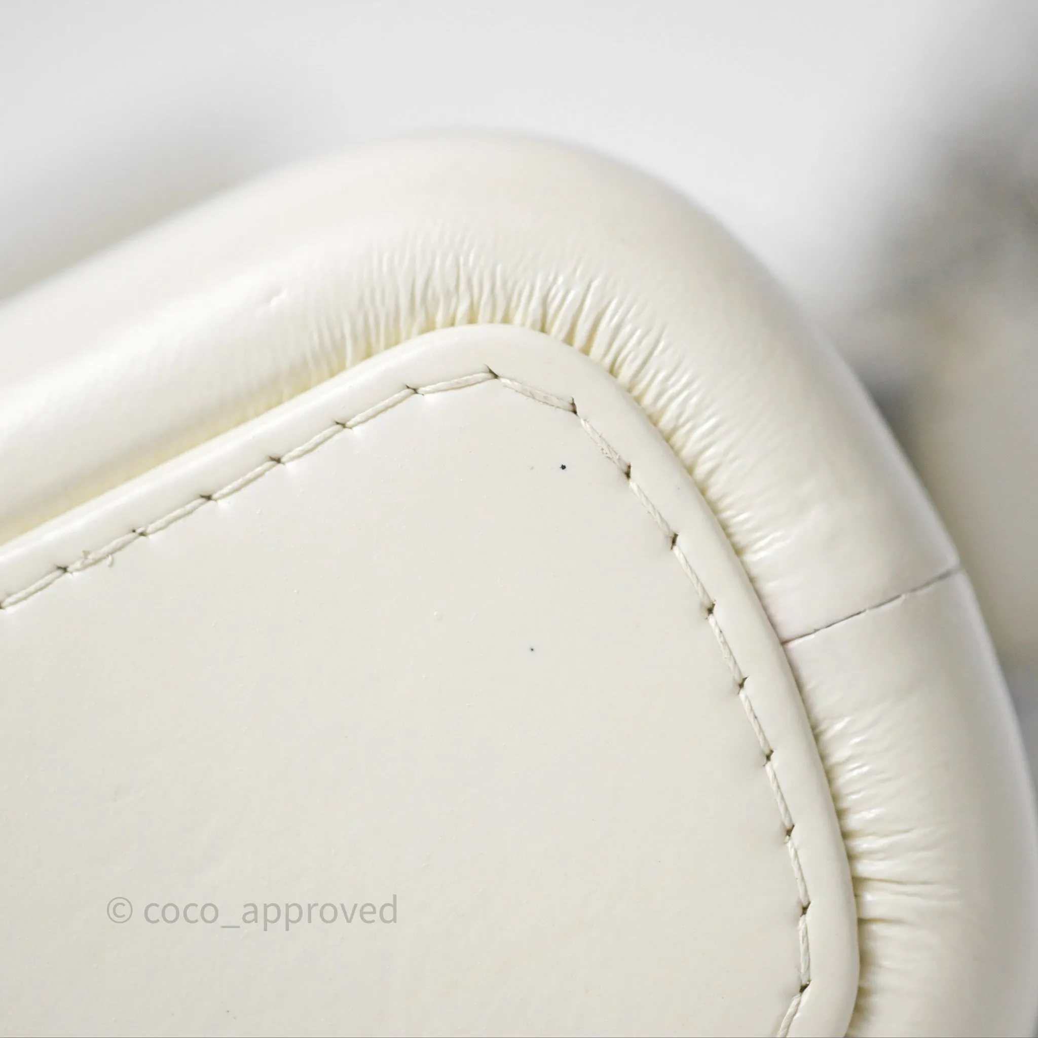 Chanel Small Gabrielle Hobo White Patent Goatskin Mixed Hardware