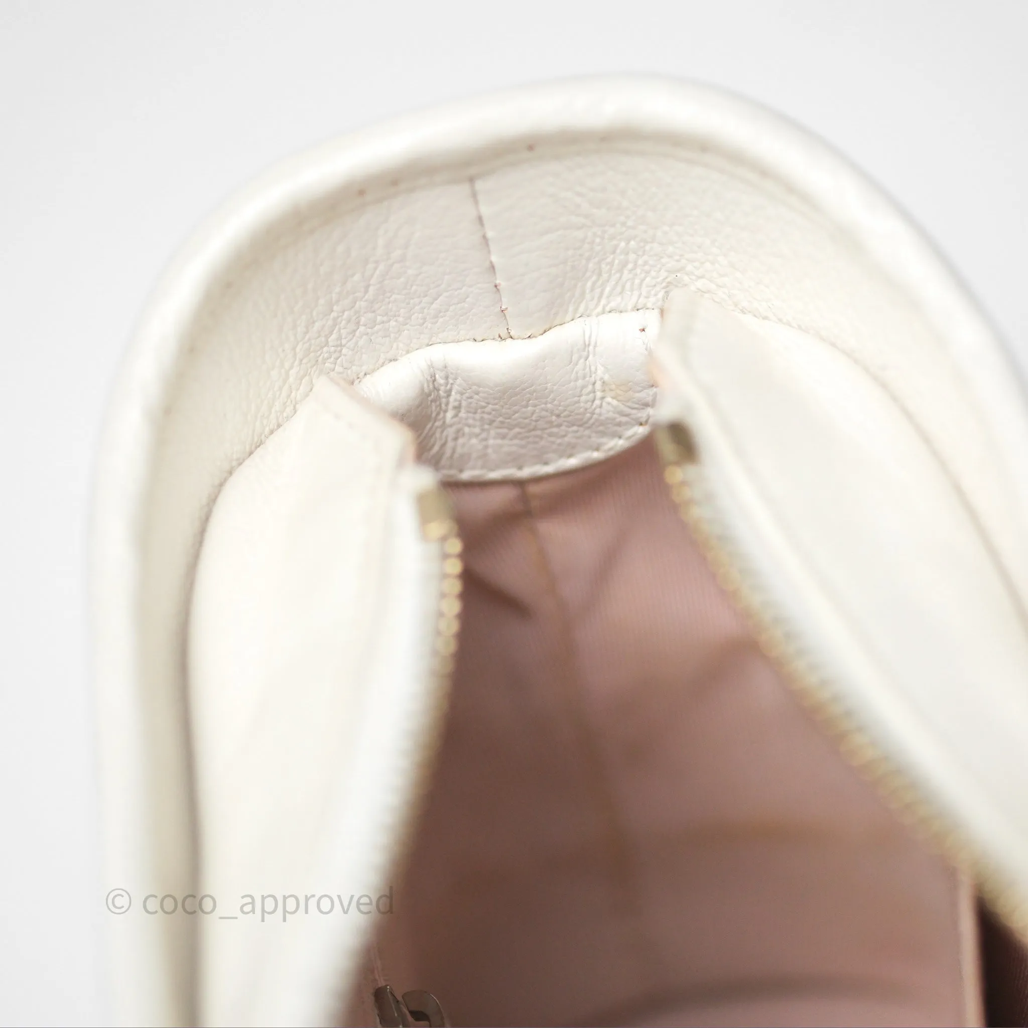 Chanel Small Gabrielle Hobo White Patent Goatskin Mixed Hardware