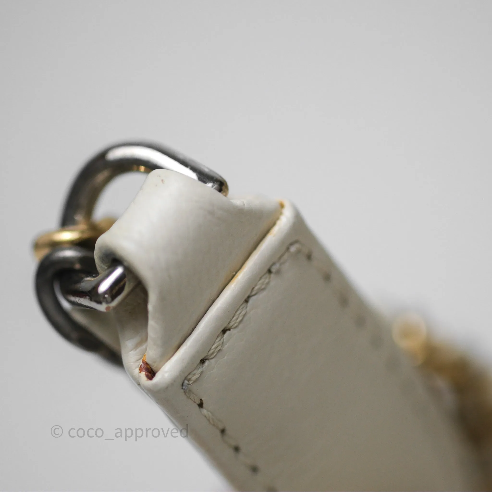 Chanel Small Gabrielle Hobo White Patent Goatskin Mixed Hardware
