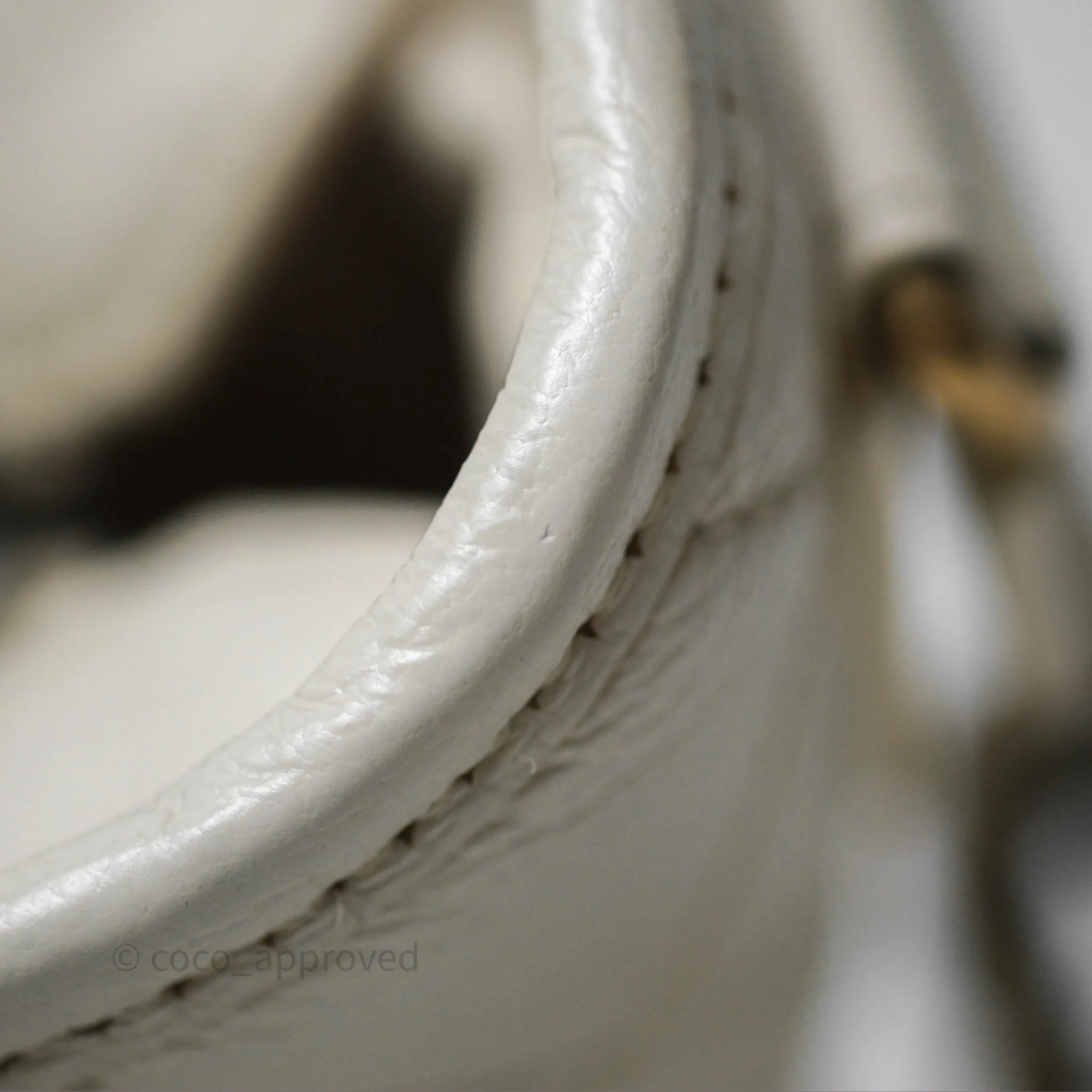 Chanel Small Gabrielle Hobo White Patent Goatskin Mixed Hardware