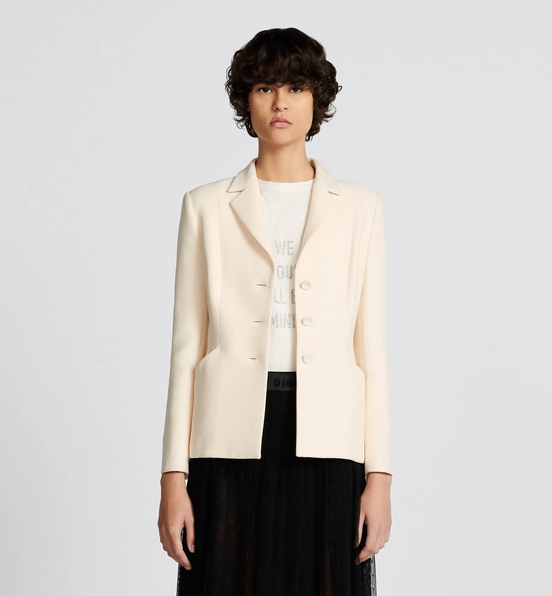 Christian Dior 30 Montaigne Blazer Bar Jacket Light Beige Size 34