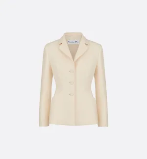 Christian Dior 30 Montaigne Blazer Bar Jacket Light Beige Size 34