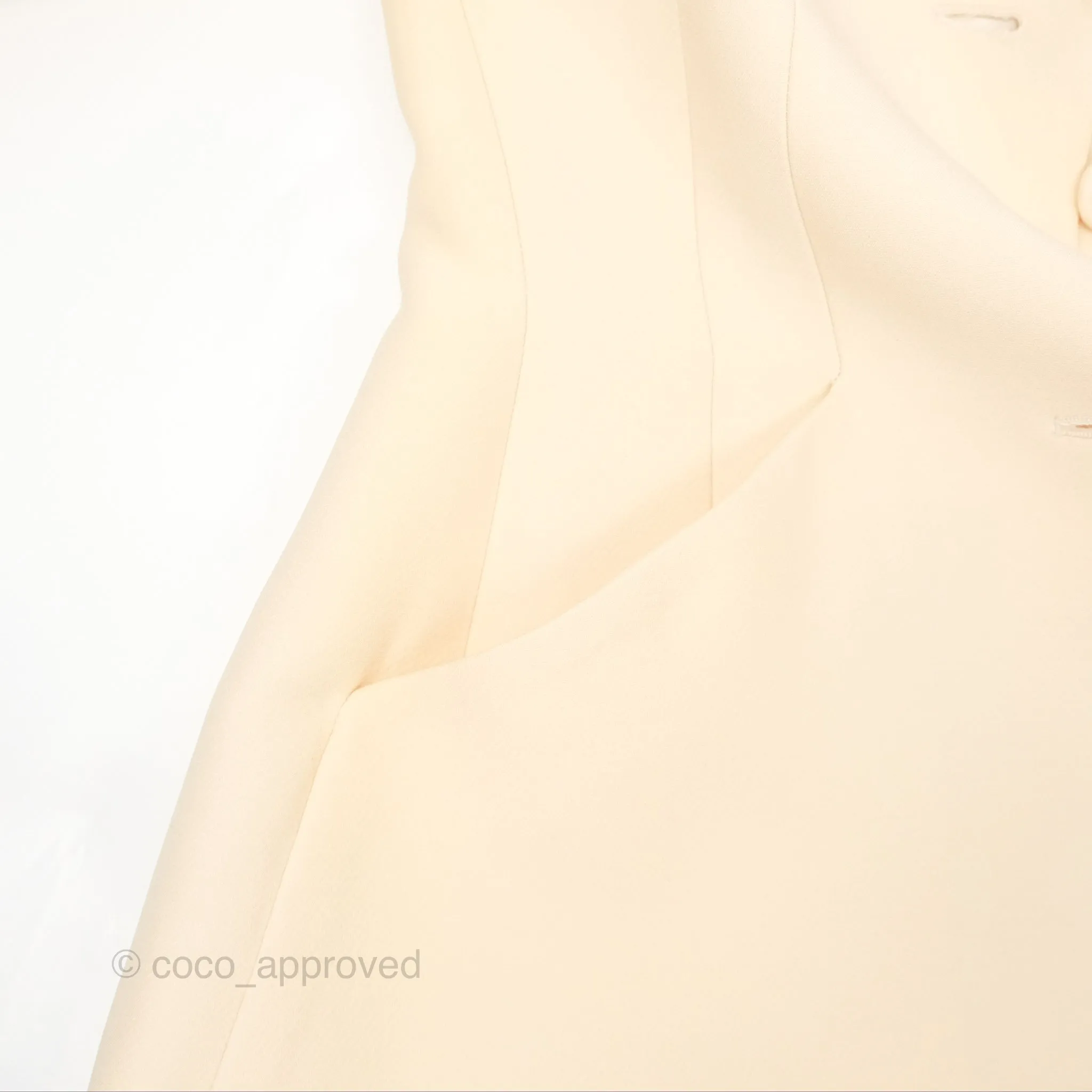 Christian Dior 30 Montaigne Blazer Bar Jacket Light Beige Size 34