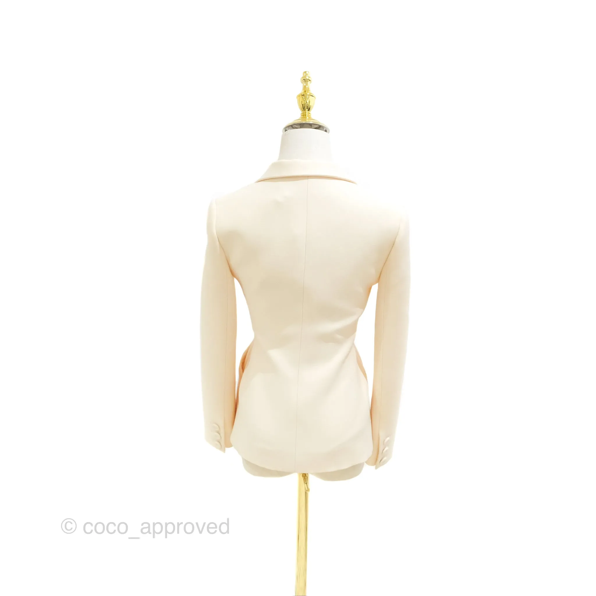 Christian Dior 30 Montaigne Blazer Bar Jacket Light Beige Size 34
