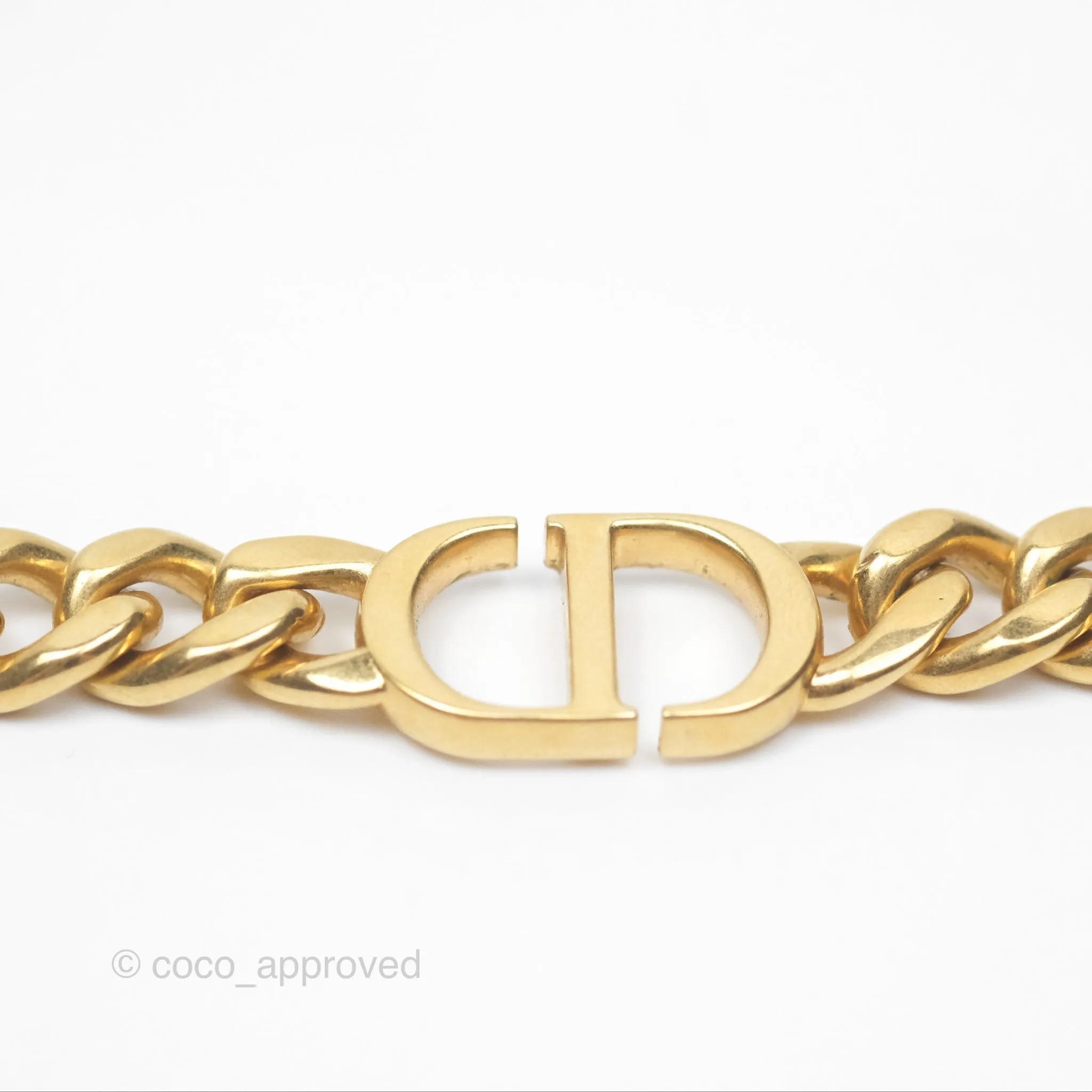 Christian Dior 30 Montaigne Choker Gold Tone