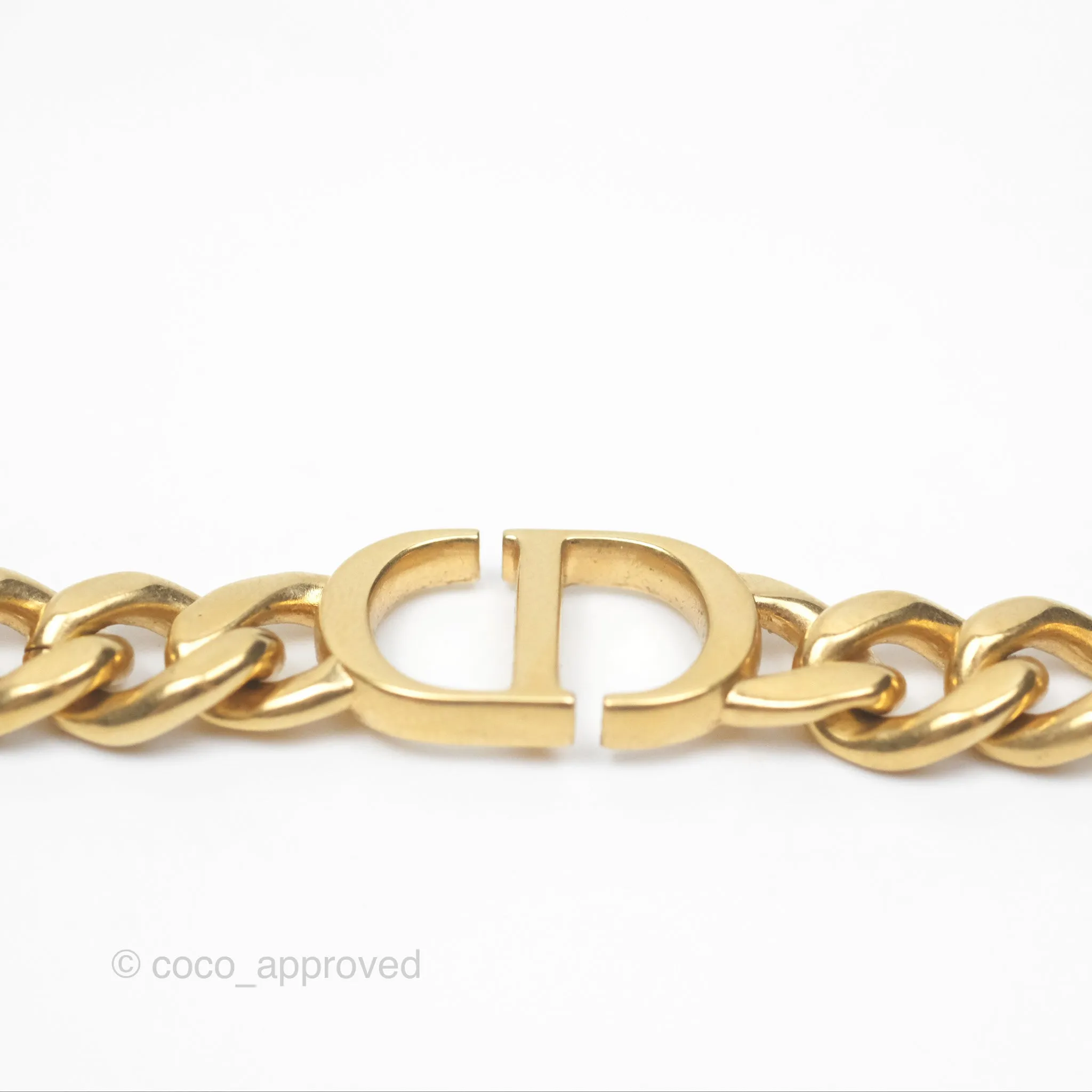 Christian Dior 30 Montaigne Choker Gold Tone