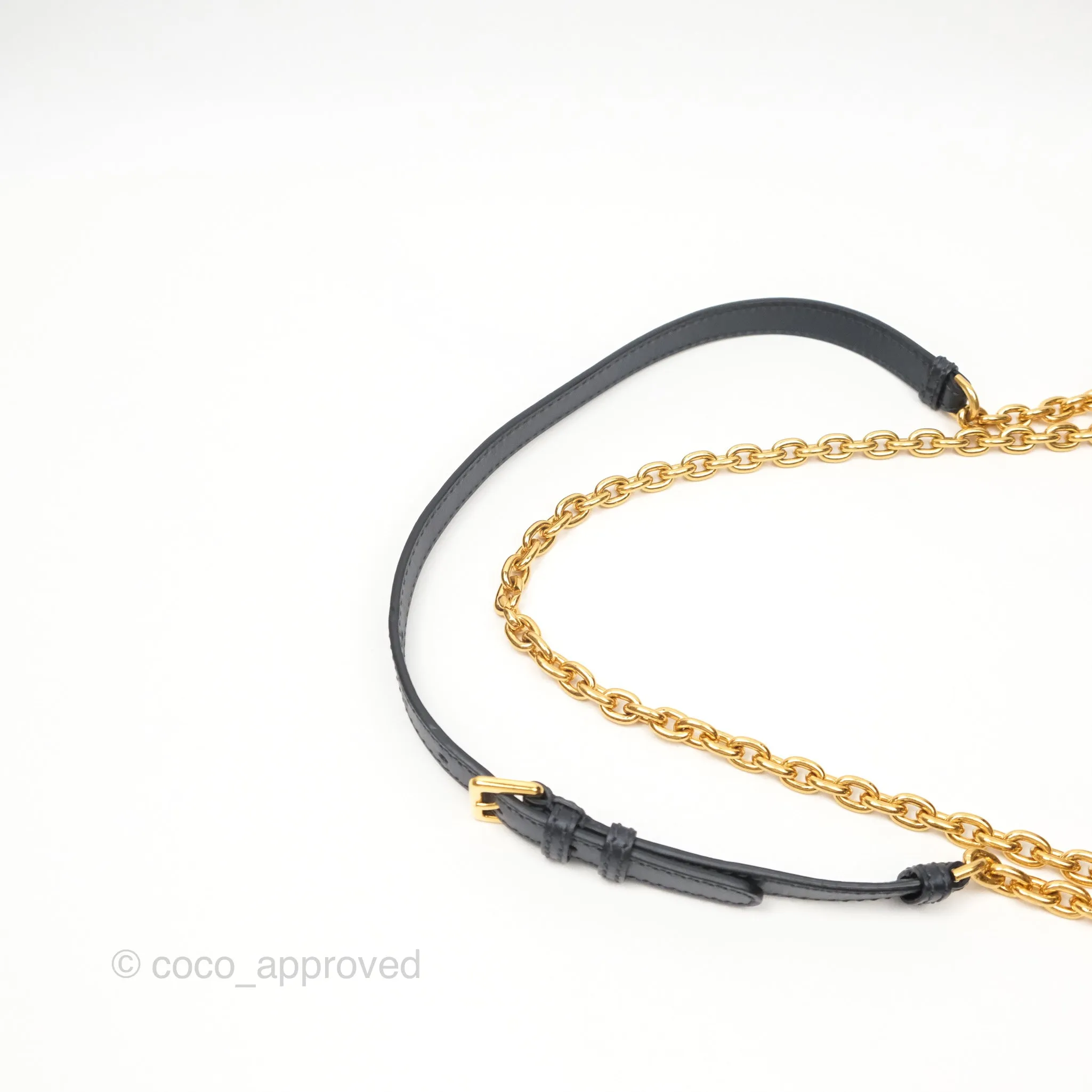 Christian Dior 30 Montaigne with Chain Blue Dior Oblique Jacquard