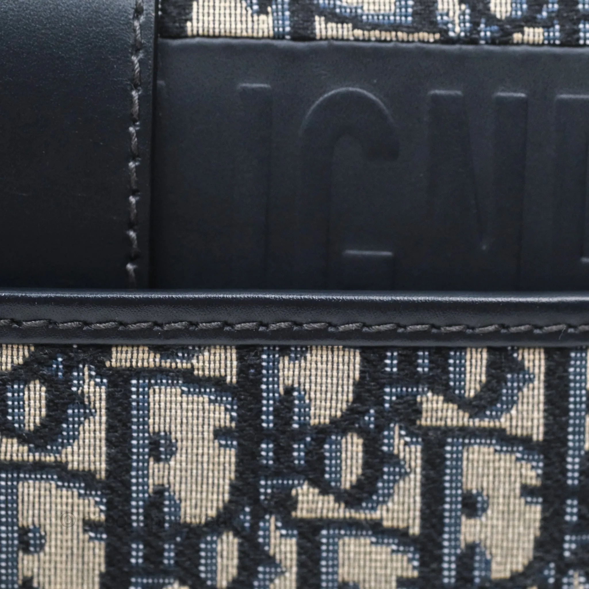 Christian Dior 30 Montaigne with Chain Blue Dior Oblique Jacquard