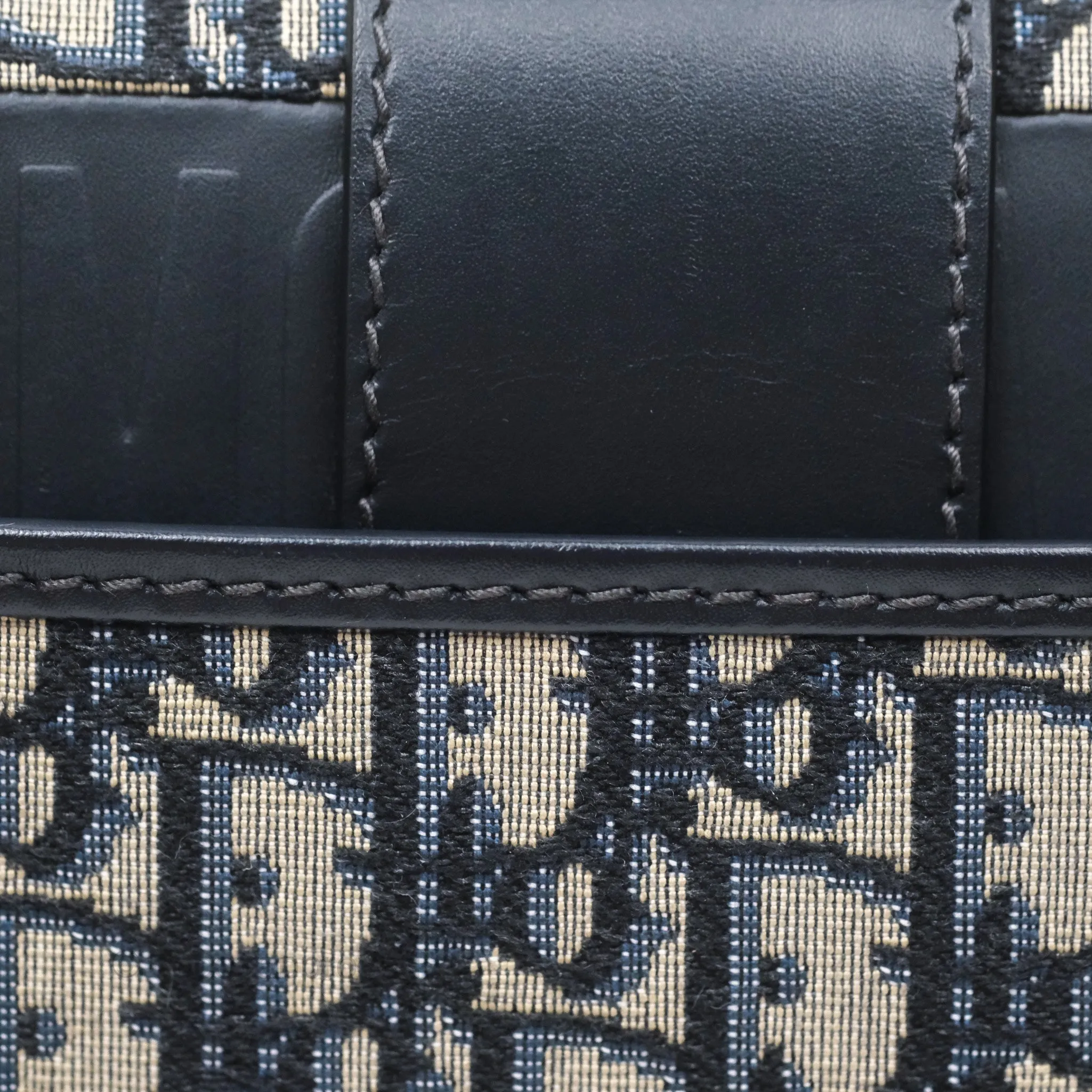 Christian Dior 30 Montaigne with Chain Blue Dior Oblique Jacquard
