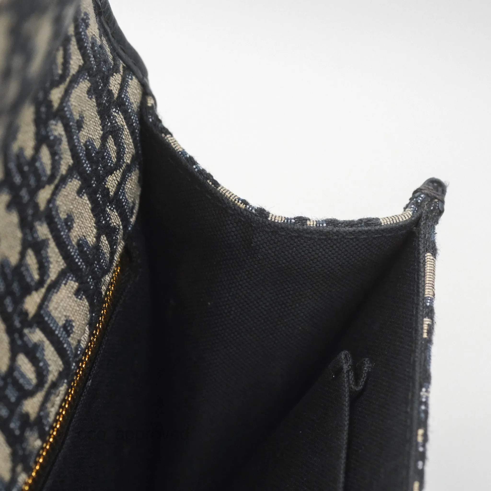 Christian Dior 30 Montaigne with Chain Blue Dior Oblique Jacquard