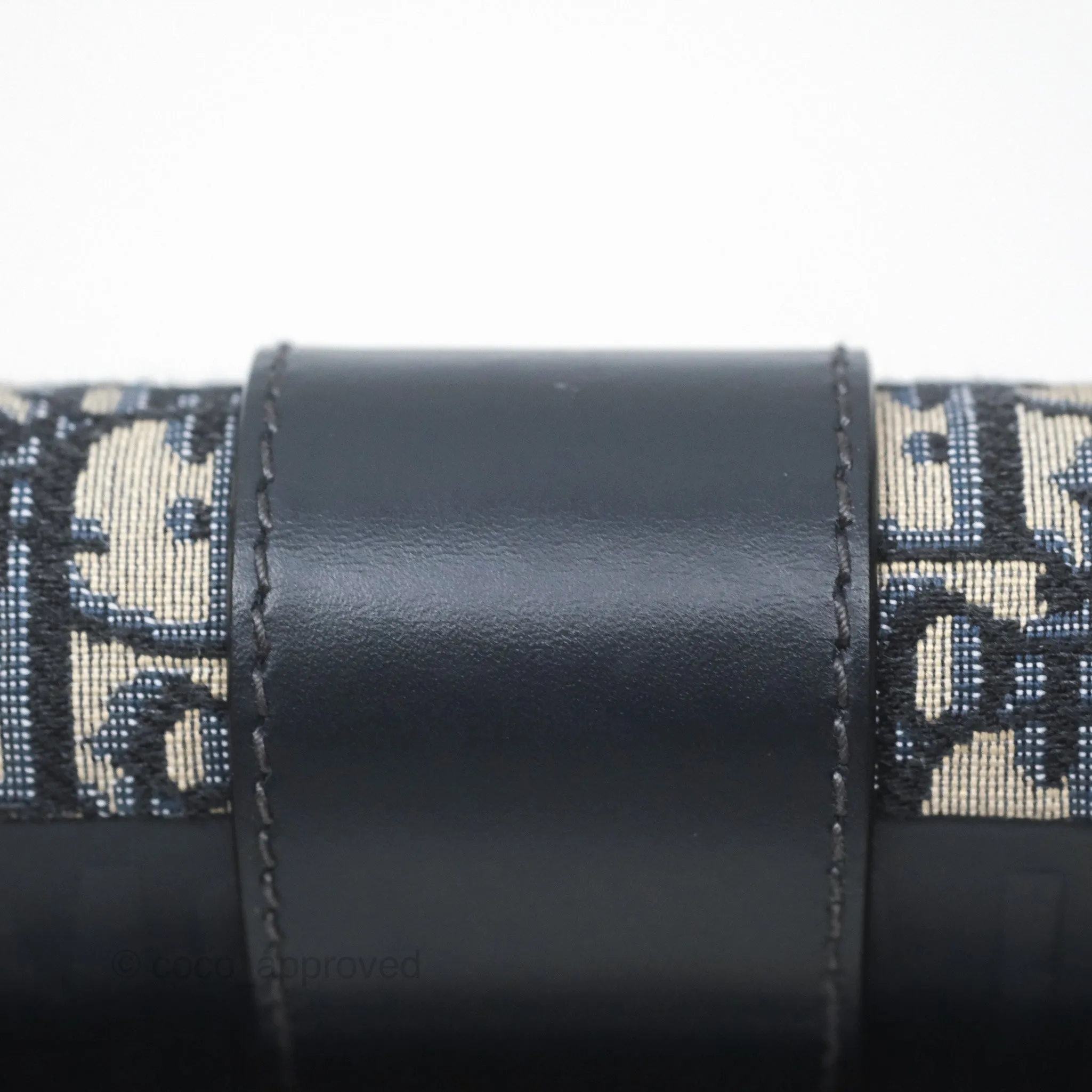 Christian Dior 30 Montaigne with Chain Blue Dior Oblique Jacquard