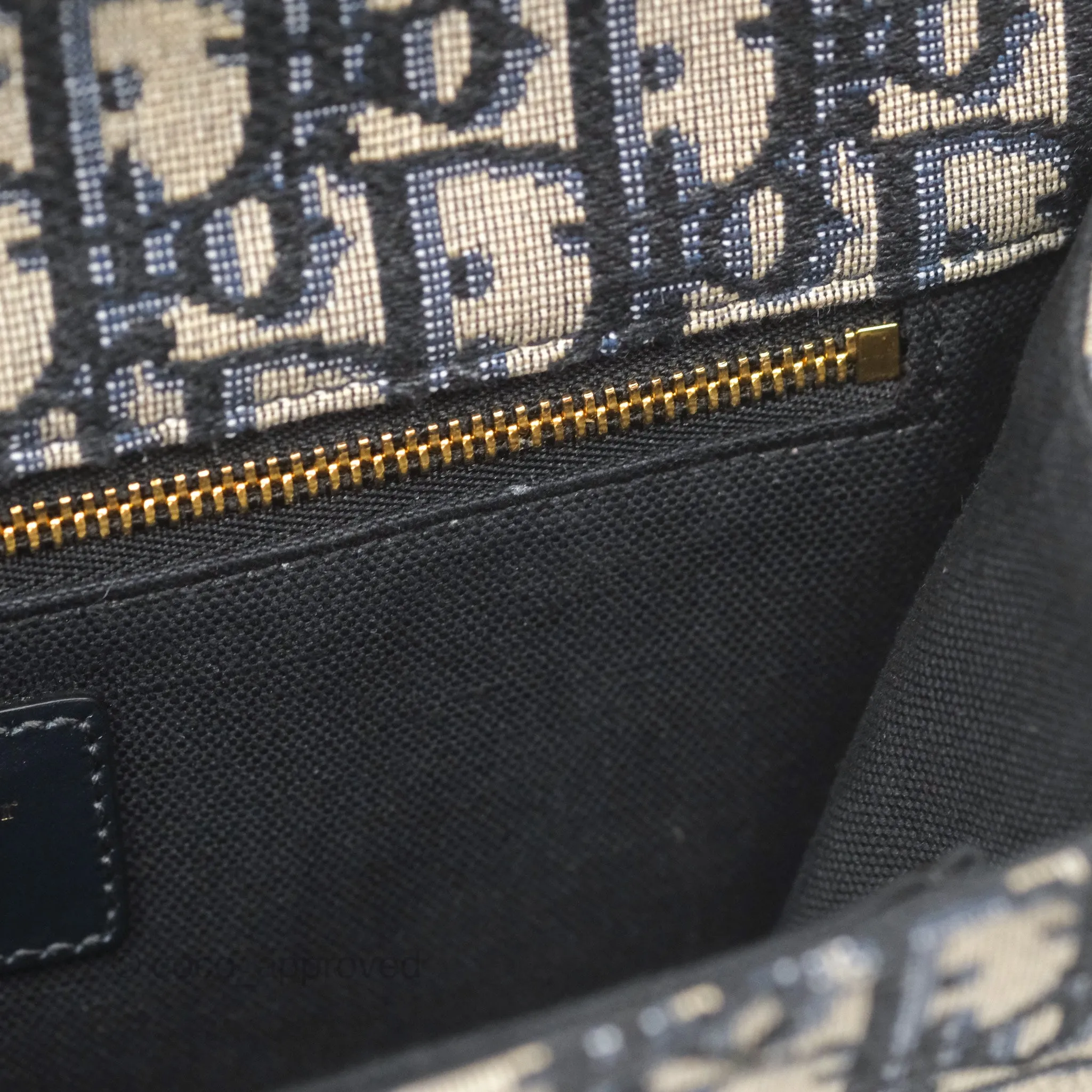 Christian Dior 30 Montaigne with Chain Blue Dior Oblique Jacquard