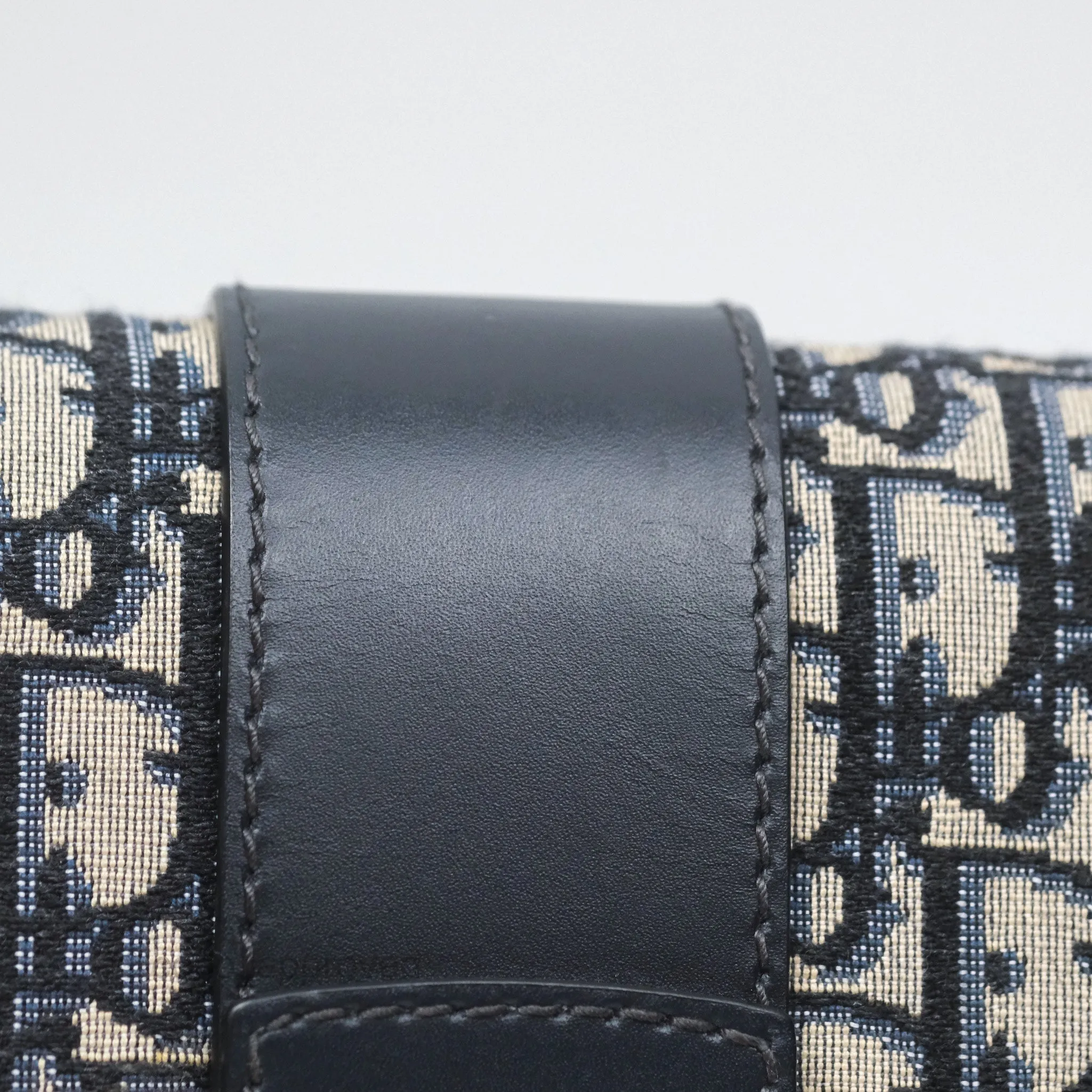 Christian Dior 30 Montaigne with Chain Blue Dior Oblique Jacquard