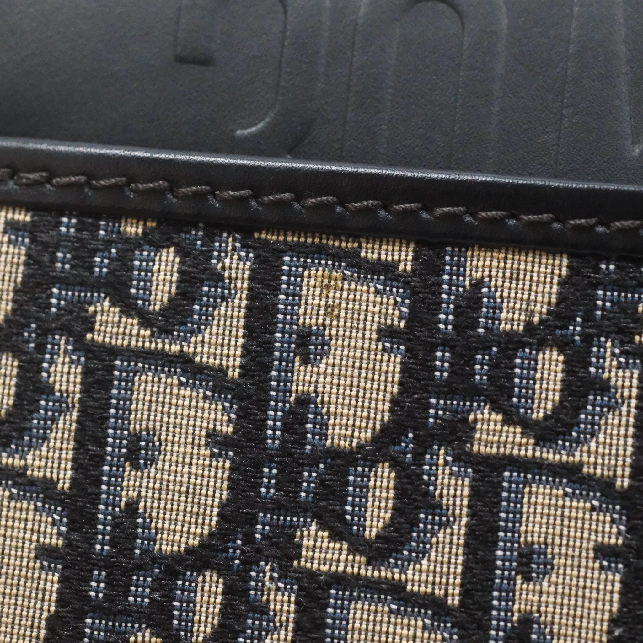 Christian Dior 30 Montaigne with Chain Blue Dior Oblique Jacquard