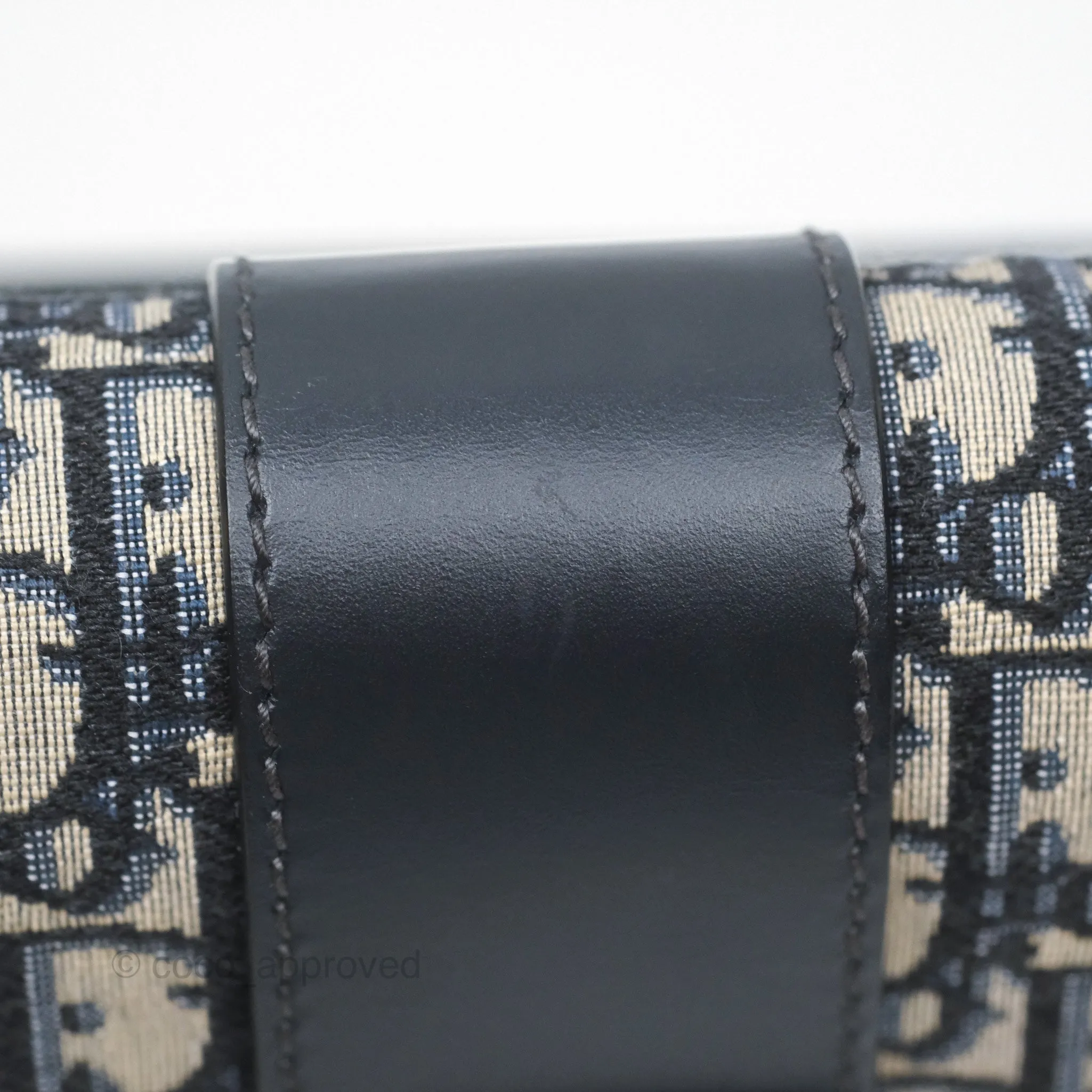 Christian Dior 30 Montaigne with Chain Blue Dior Oblique Jacquard
