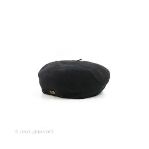Christian Dior Beret Linen Black