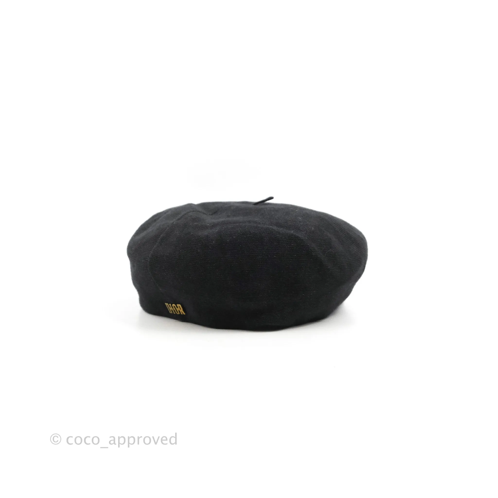 Christian Dior Beret Linen Black