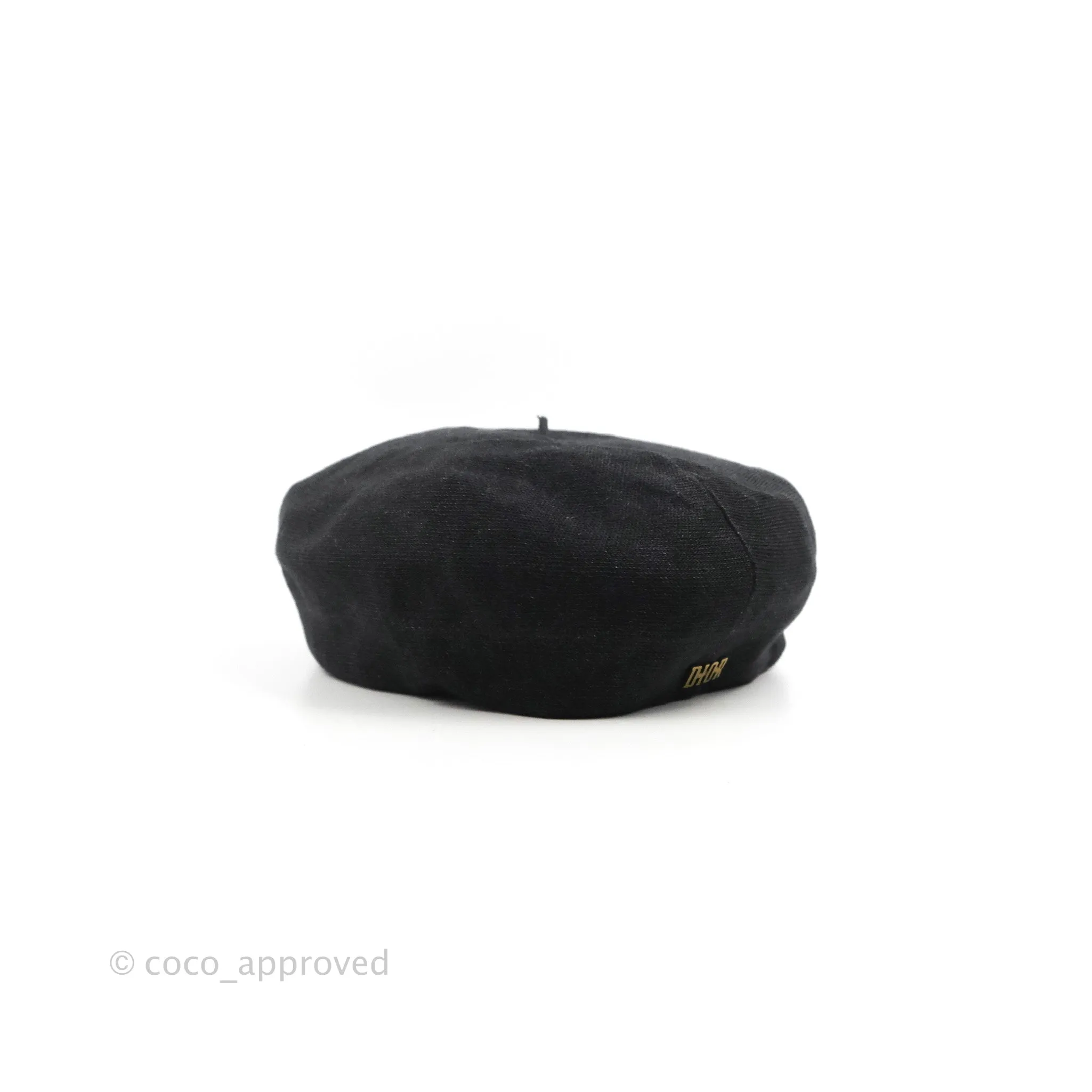 Christian Dior Beret Linen Black
