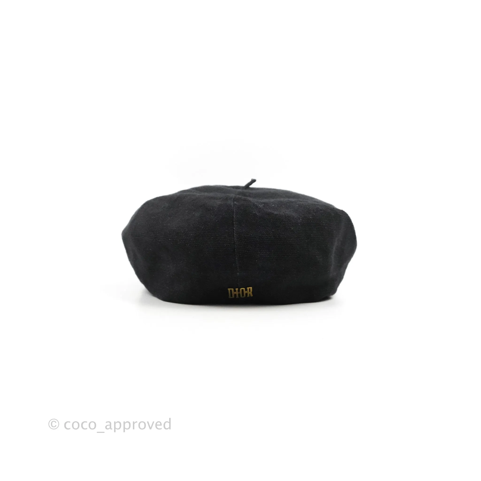 Christian Dior Beret Linen Black