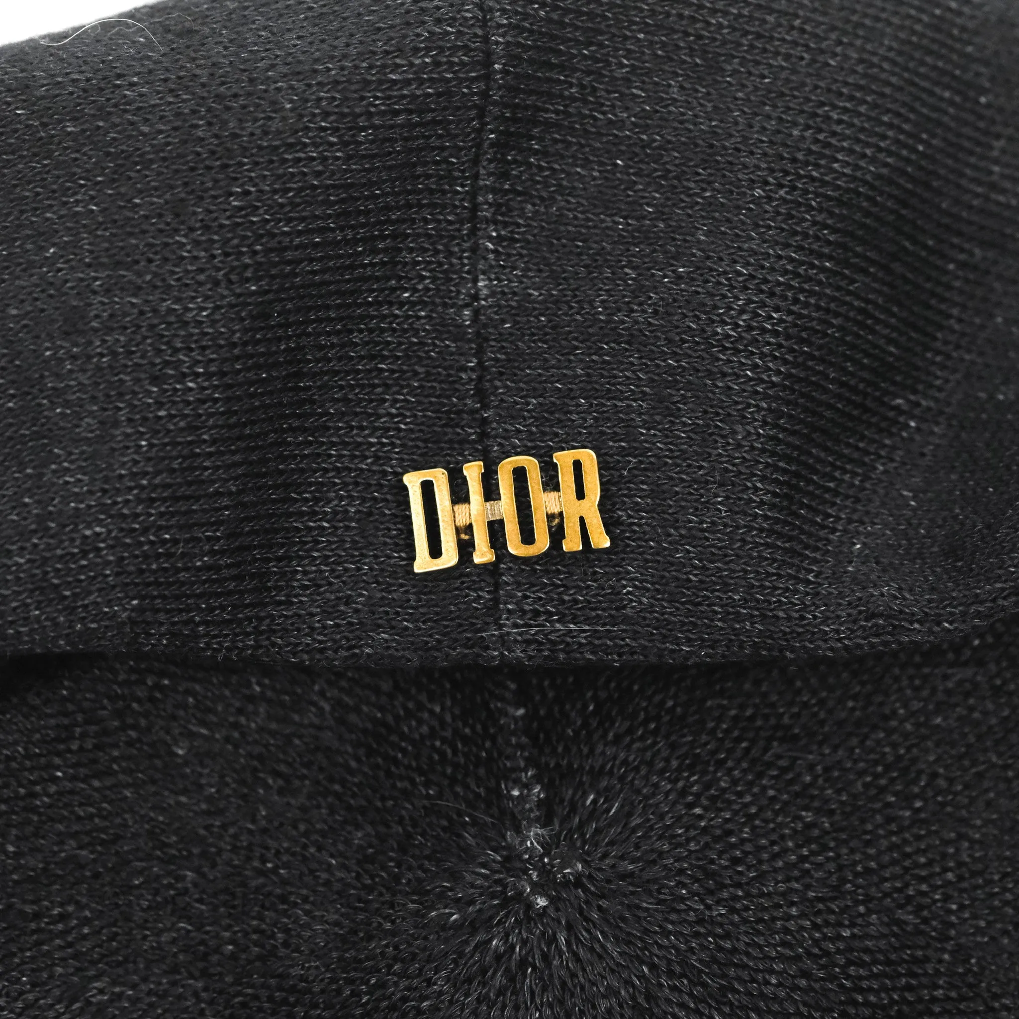 Christian Dior Beret Linen Black
