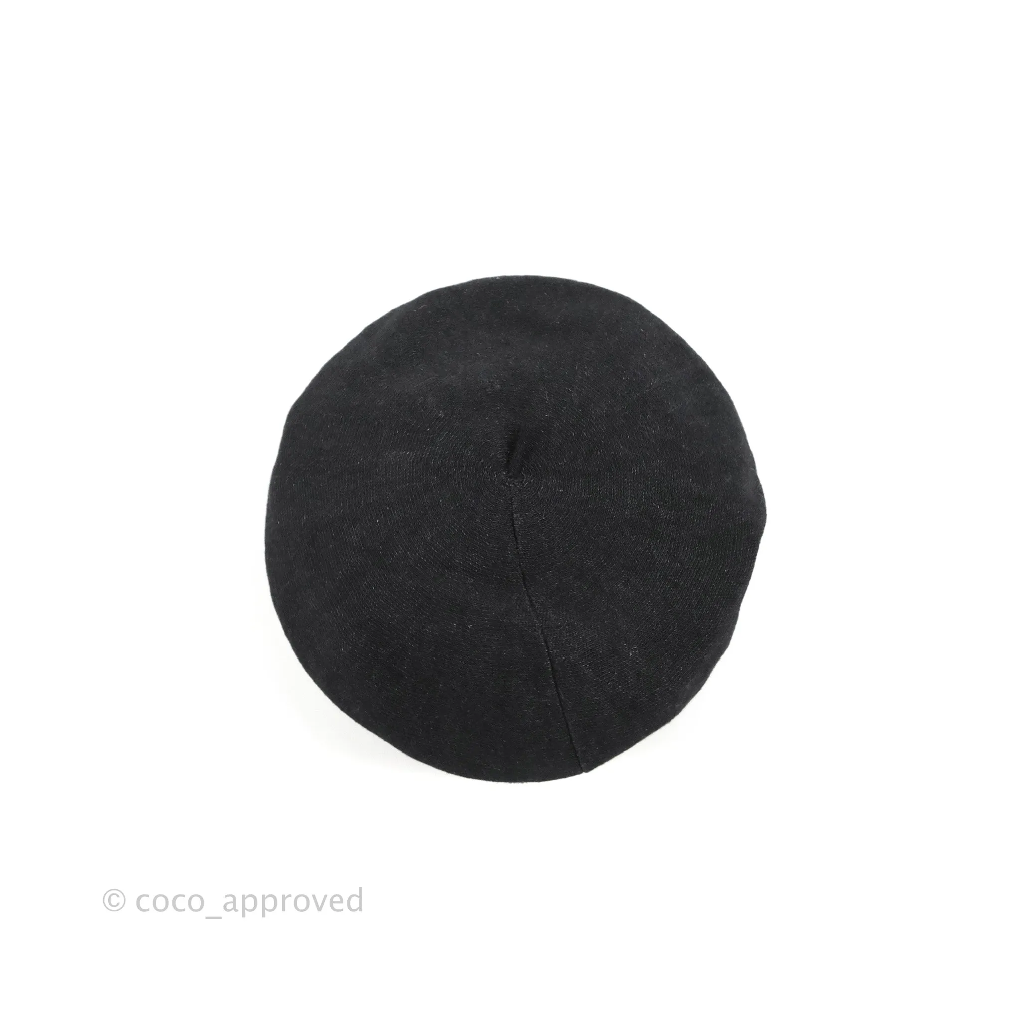 Christian Dior Beret Linen Black