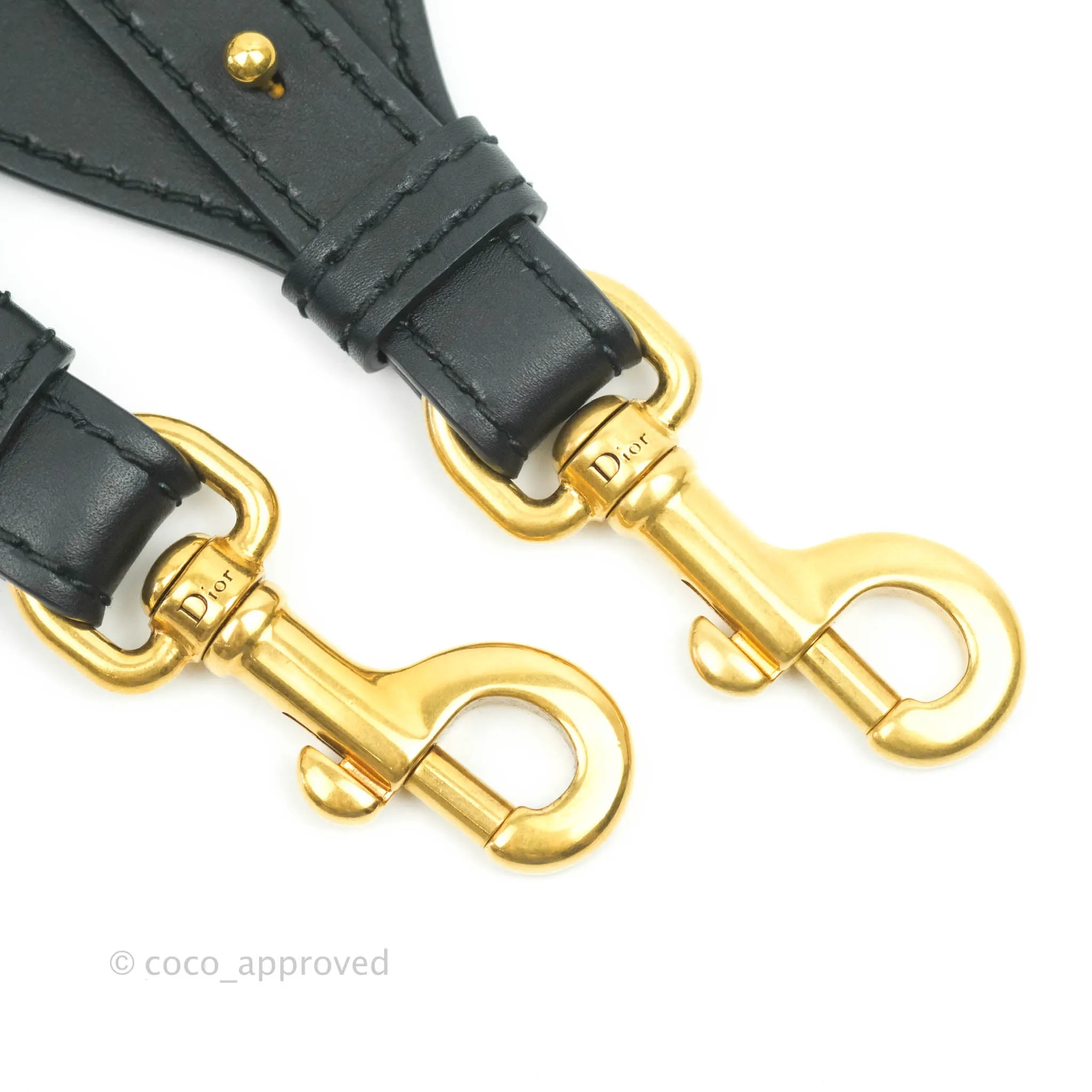 Christian Dior Blue Embroidered Shoulder Strap