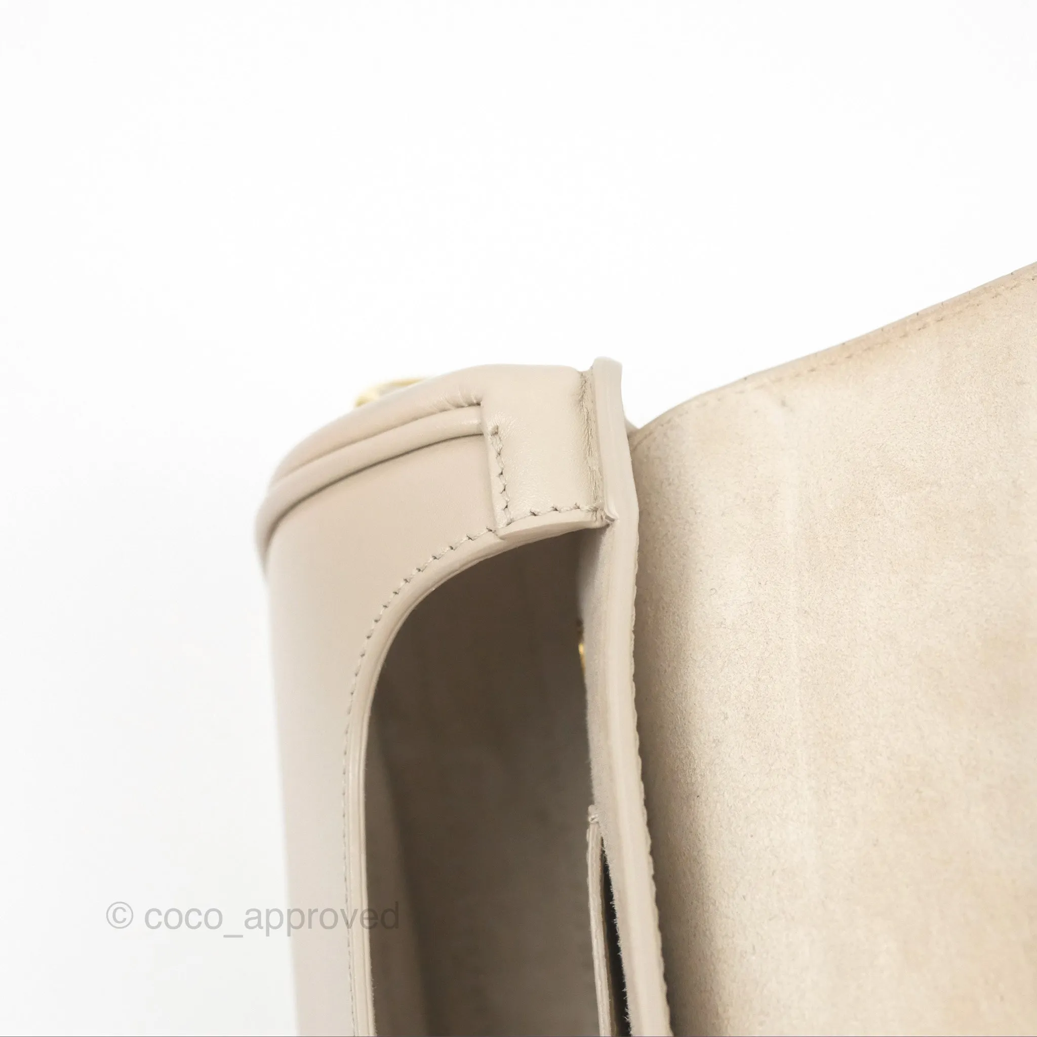 Christian Dior Bobby East-West Bag Calfskin Beige