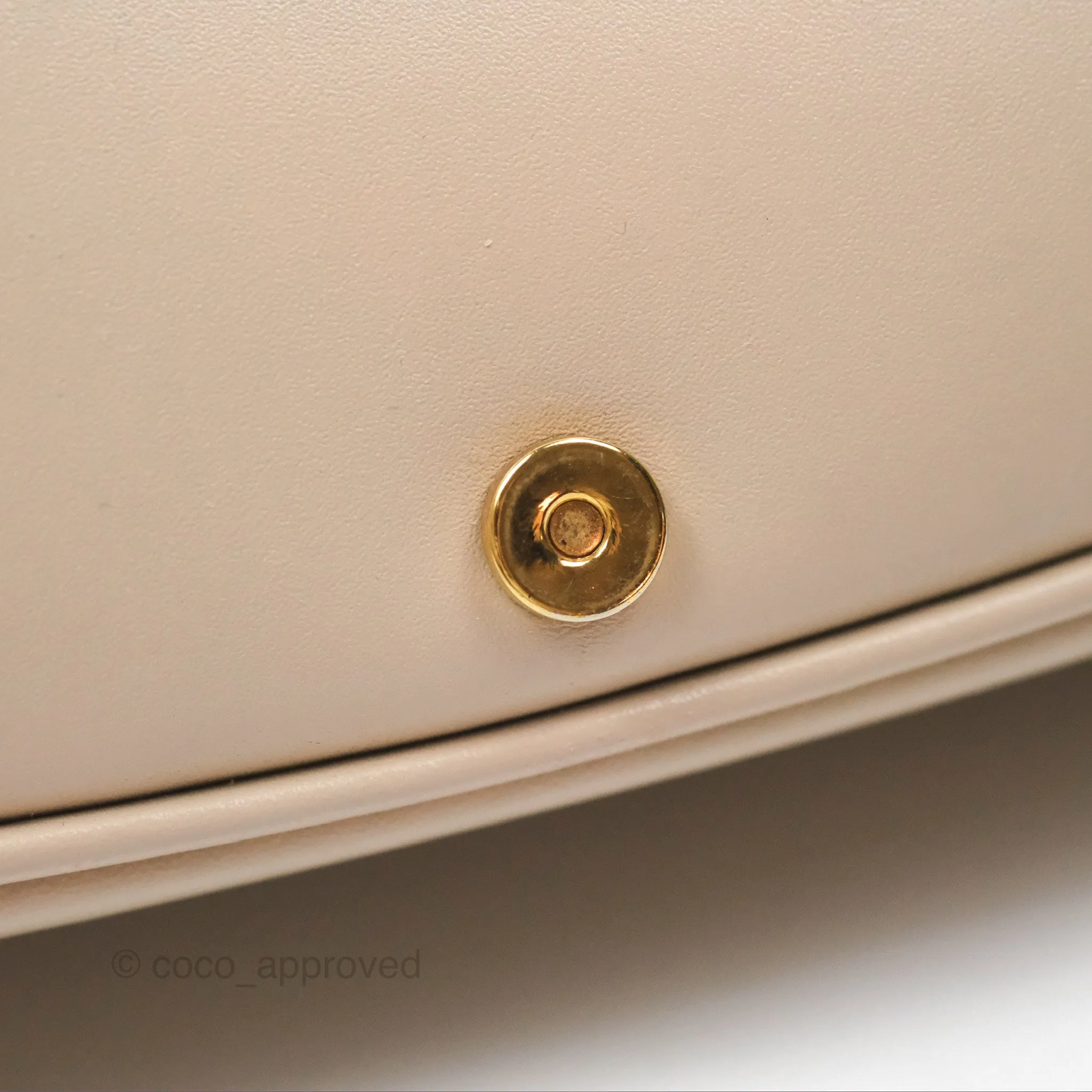 Christian Dior Bobby East-West Bag Calfskin Beige