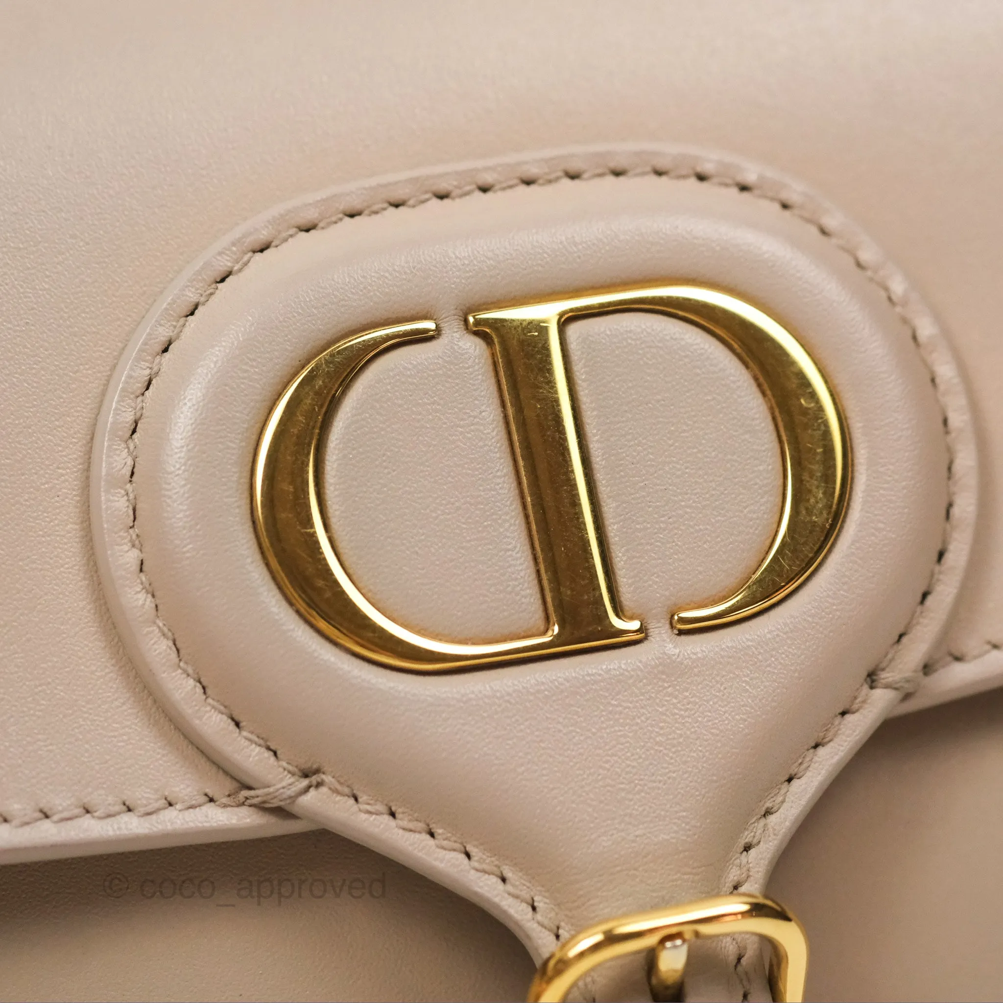 Christian Dior Bobby East-West Bag Calfskin Beige
