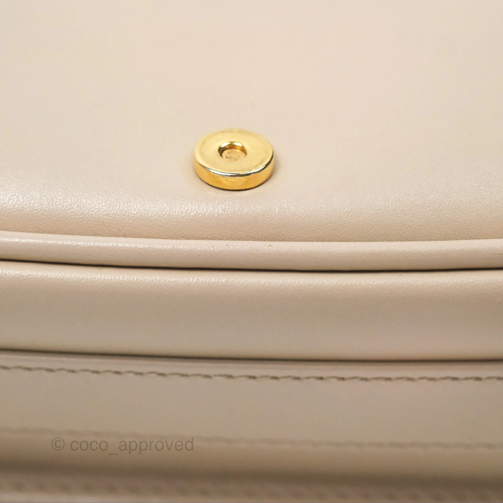 Christian Dior Bobby East-West Bag Calfskin Beige