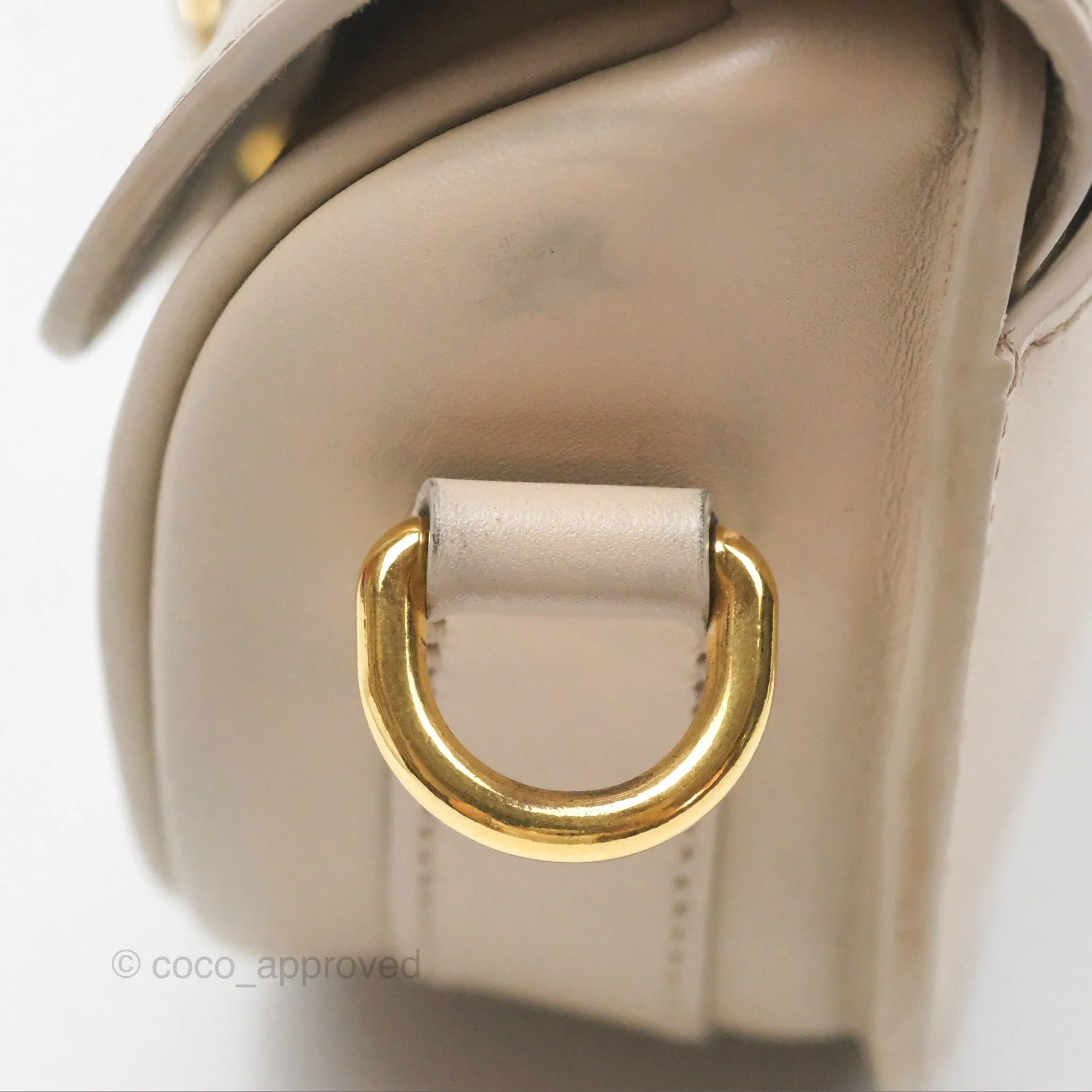 Christian Dior Bobby East-West Bag Calfskin Beige