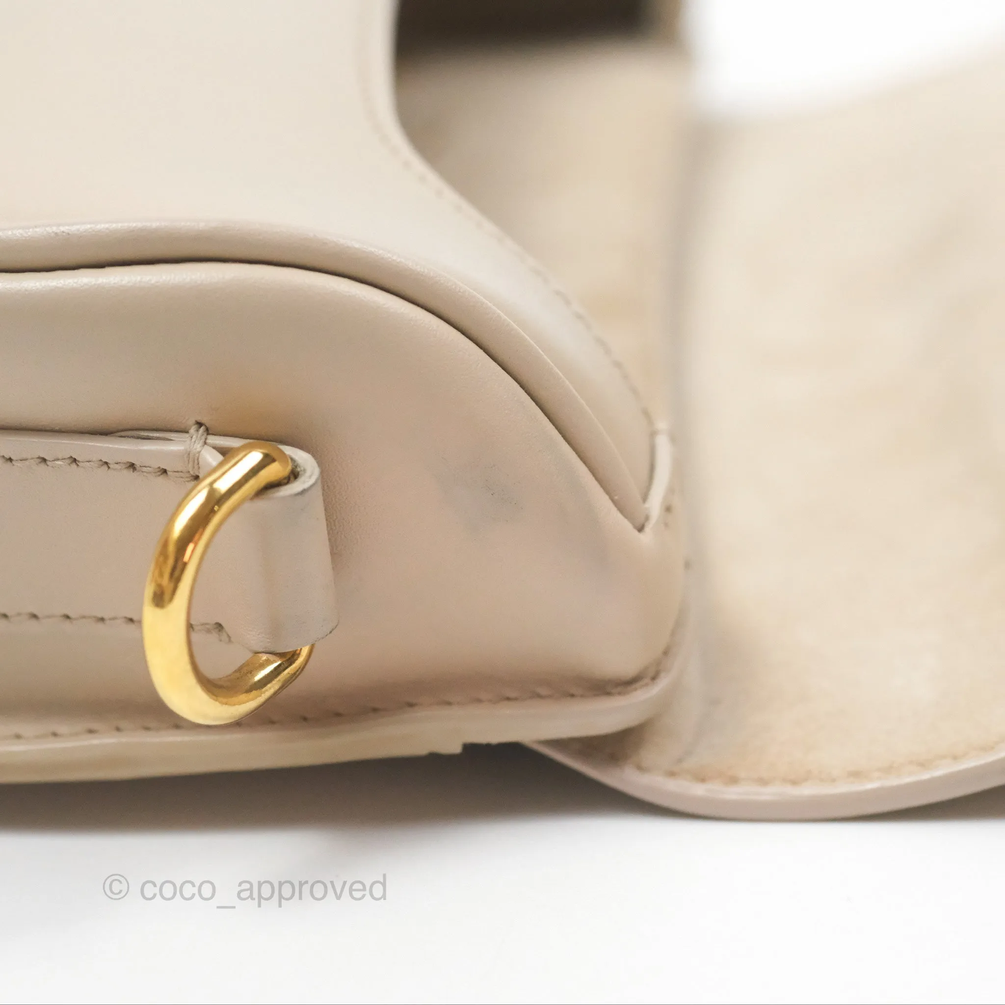 Christian Dior Bobby East-West Bag Calfskin Beige