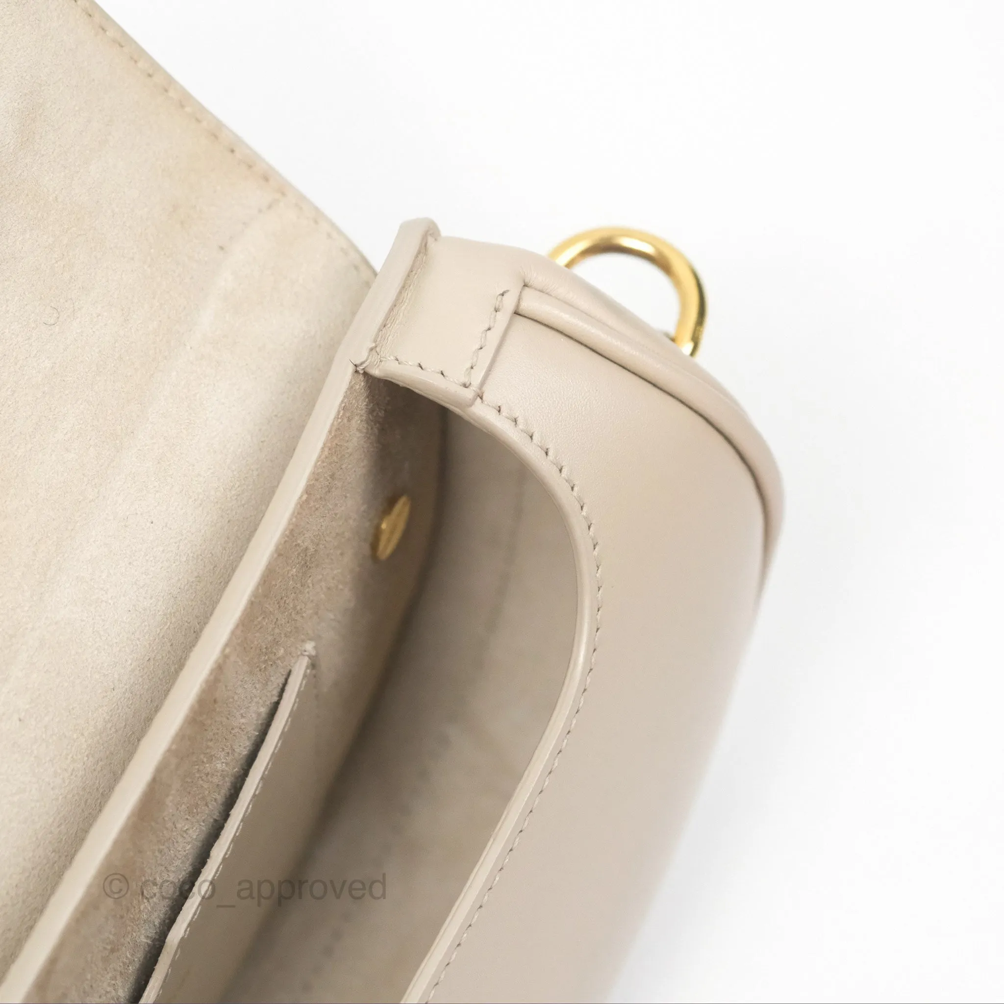 Christian Dior Bobby East-West Bag Calfskin Beige
