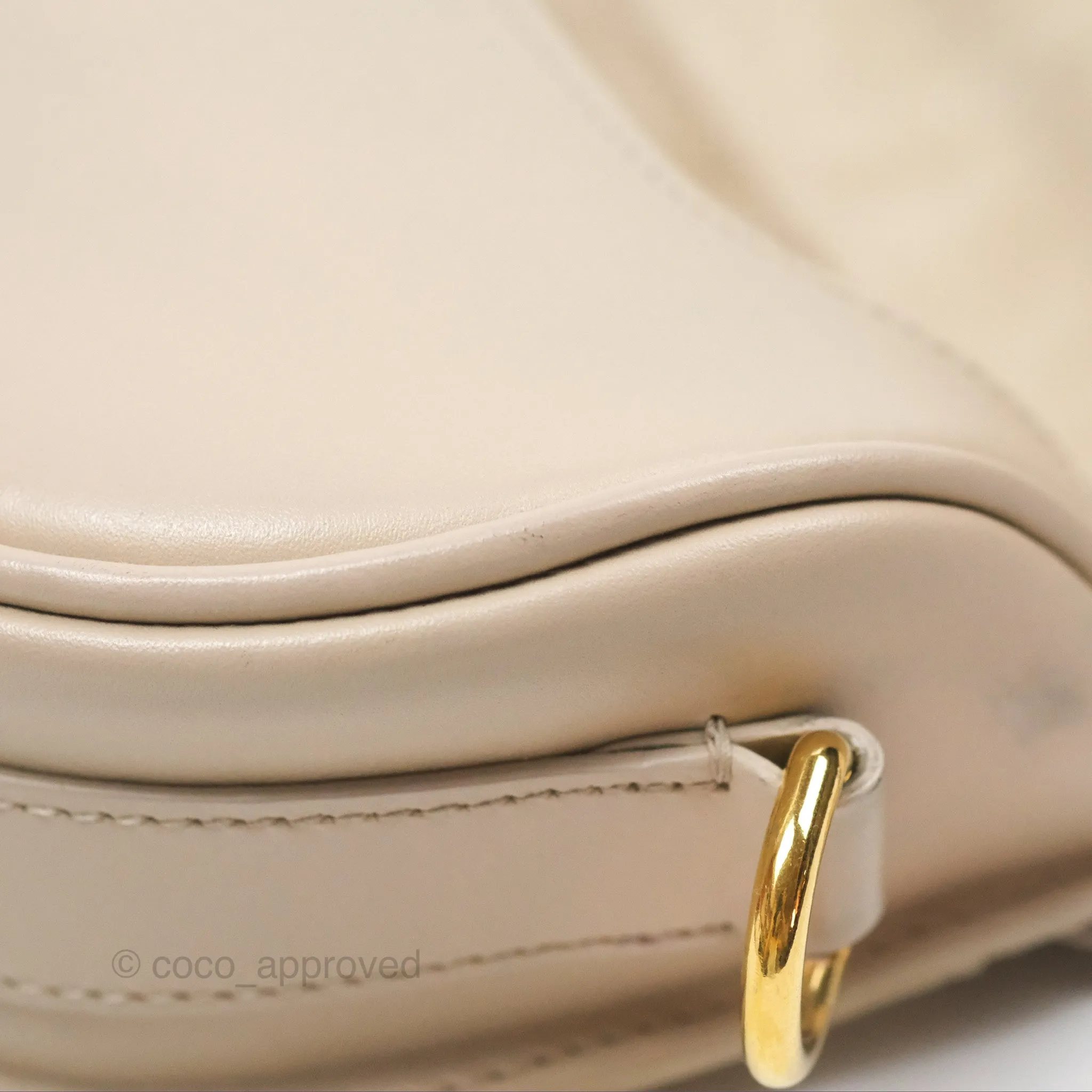 Christian Dior Bobby East-West Bag Calfskin Beige