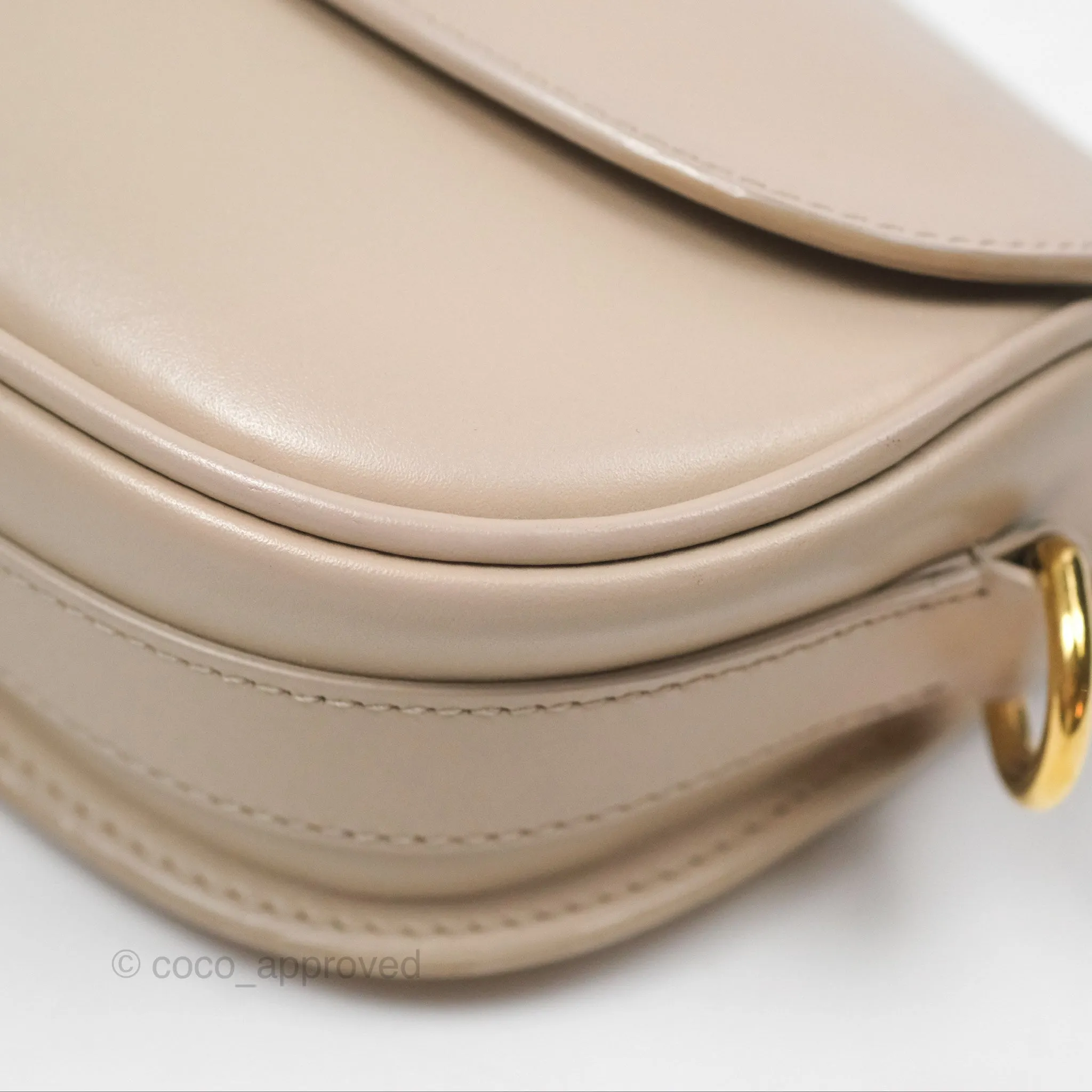 Christian Dior Bobby East-West Bag Calfskin Beige