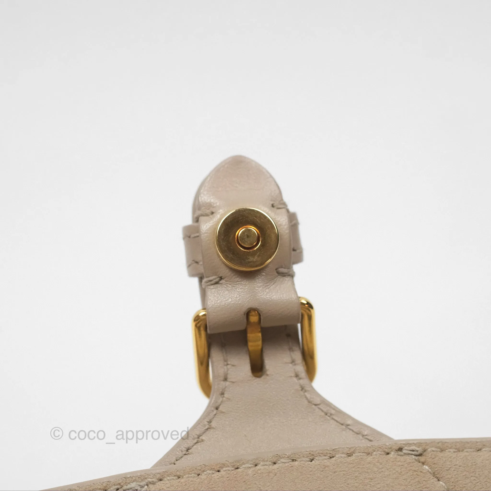 Christian Dior Bobby East-West Bag Calfskin Beige