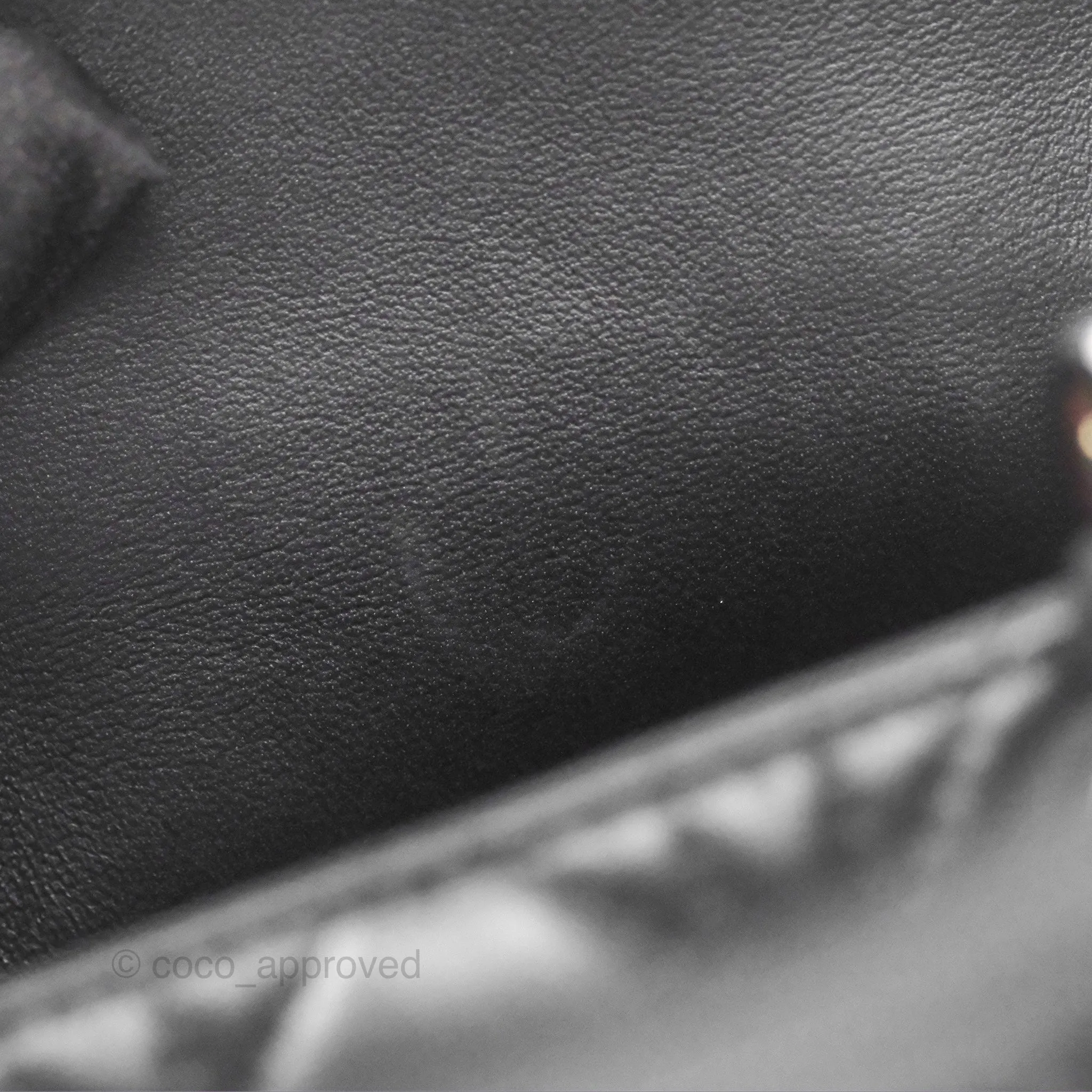 Christian Dior Cannage Mini Lady Dior Black Silver Hardware