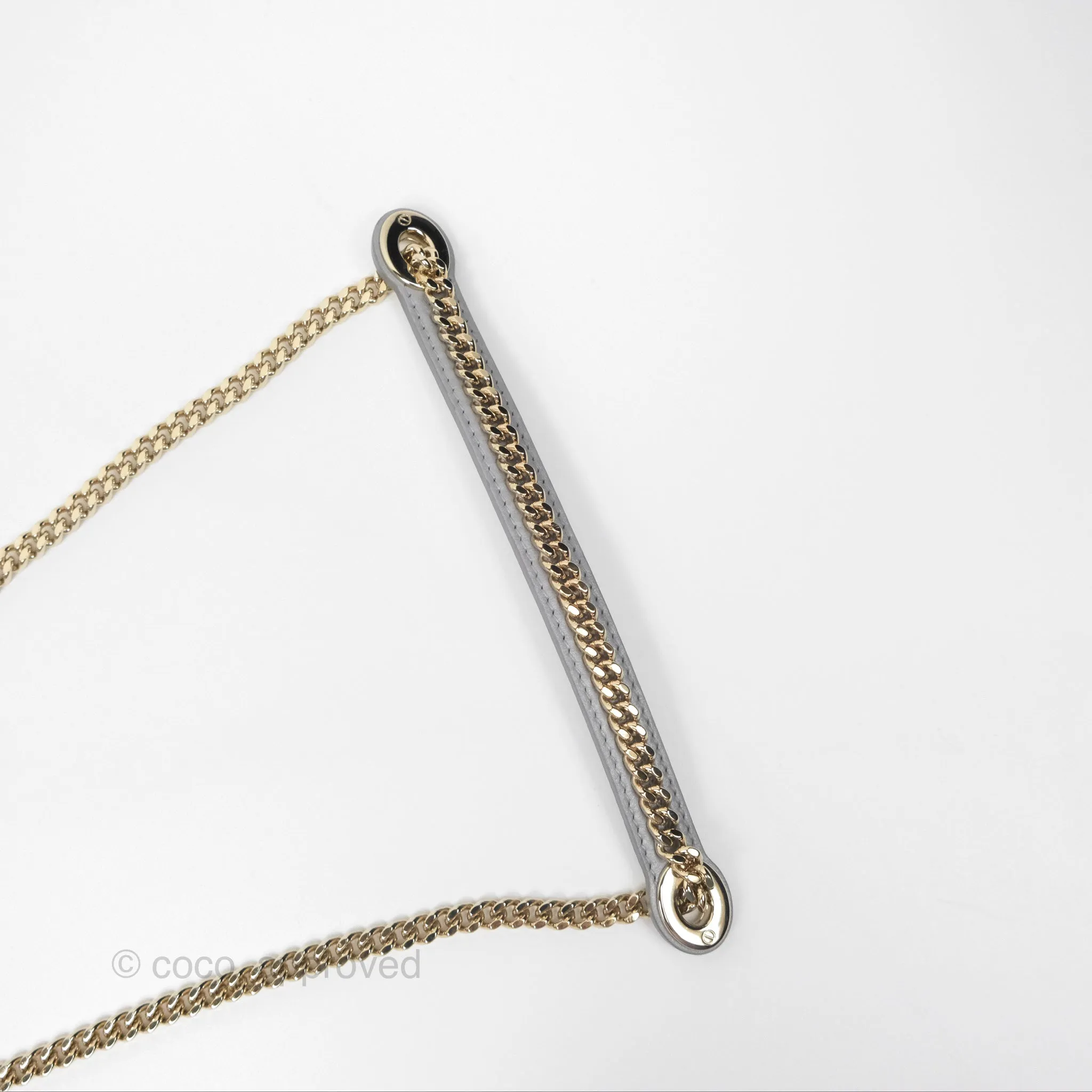 Christian Dior Cannage Mini Lady Dior Grey Gold Hardware