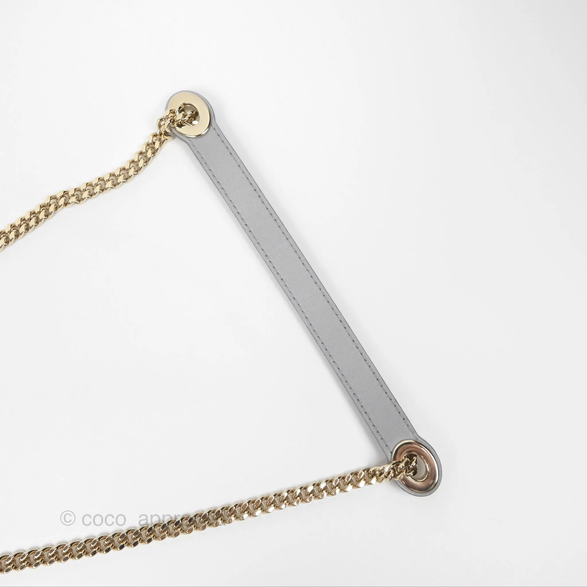 Christian Dior Cannage Mini Lady Dior Grey Gold Hardware