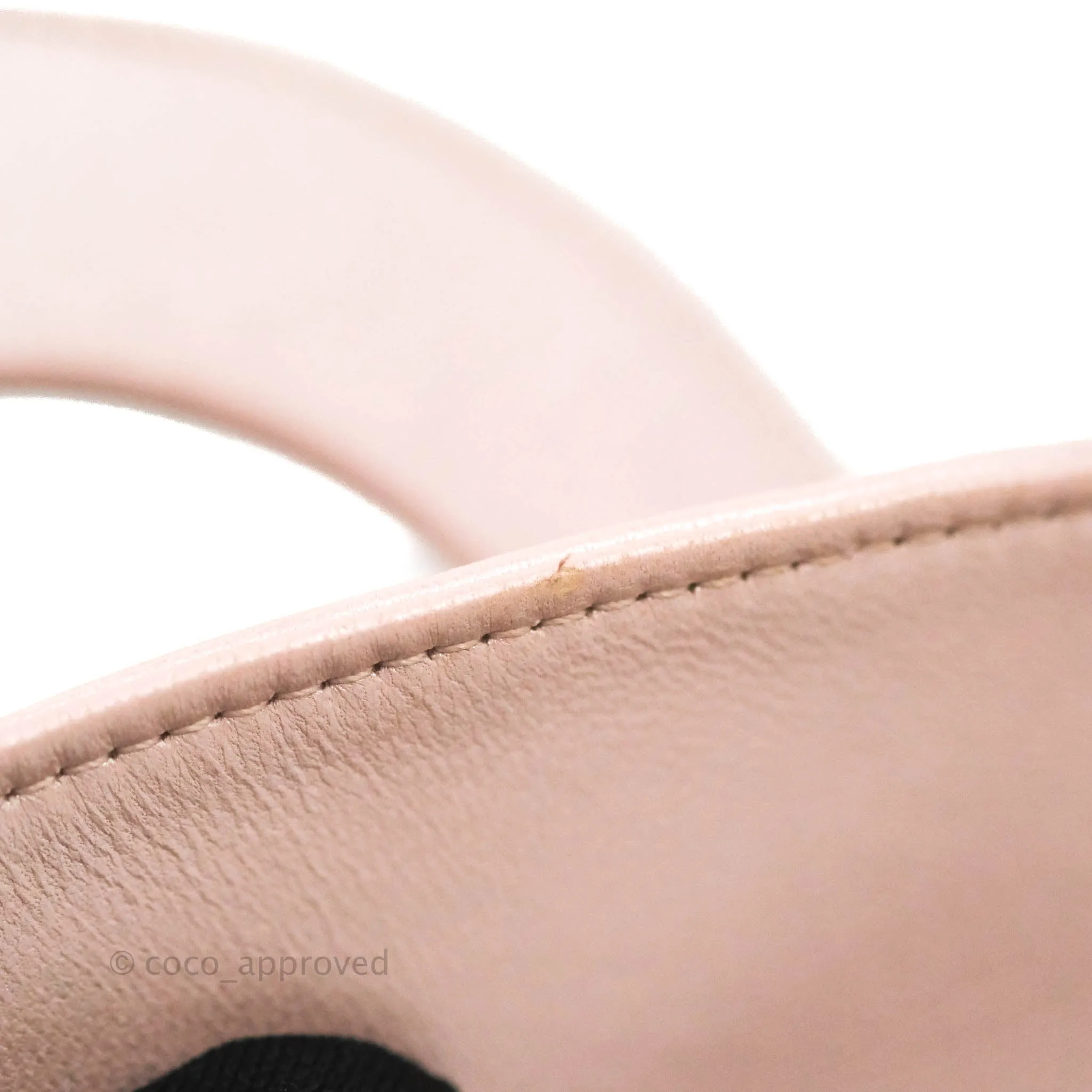 Christian Dior Cannage Mini Lady Dior Iridescent Light Pink Gold Hardware