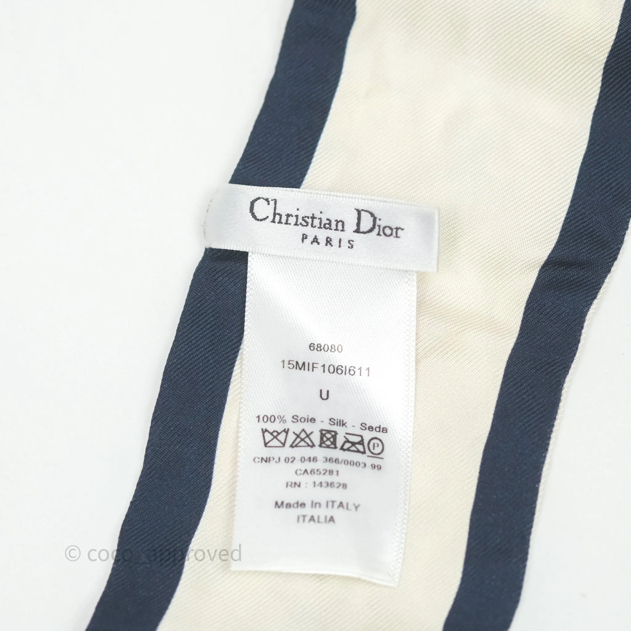 Christian Dior D-Millefiori Mitzah Silk Twilly