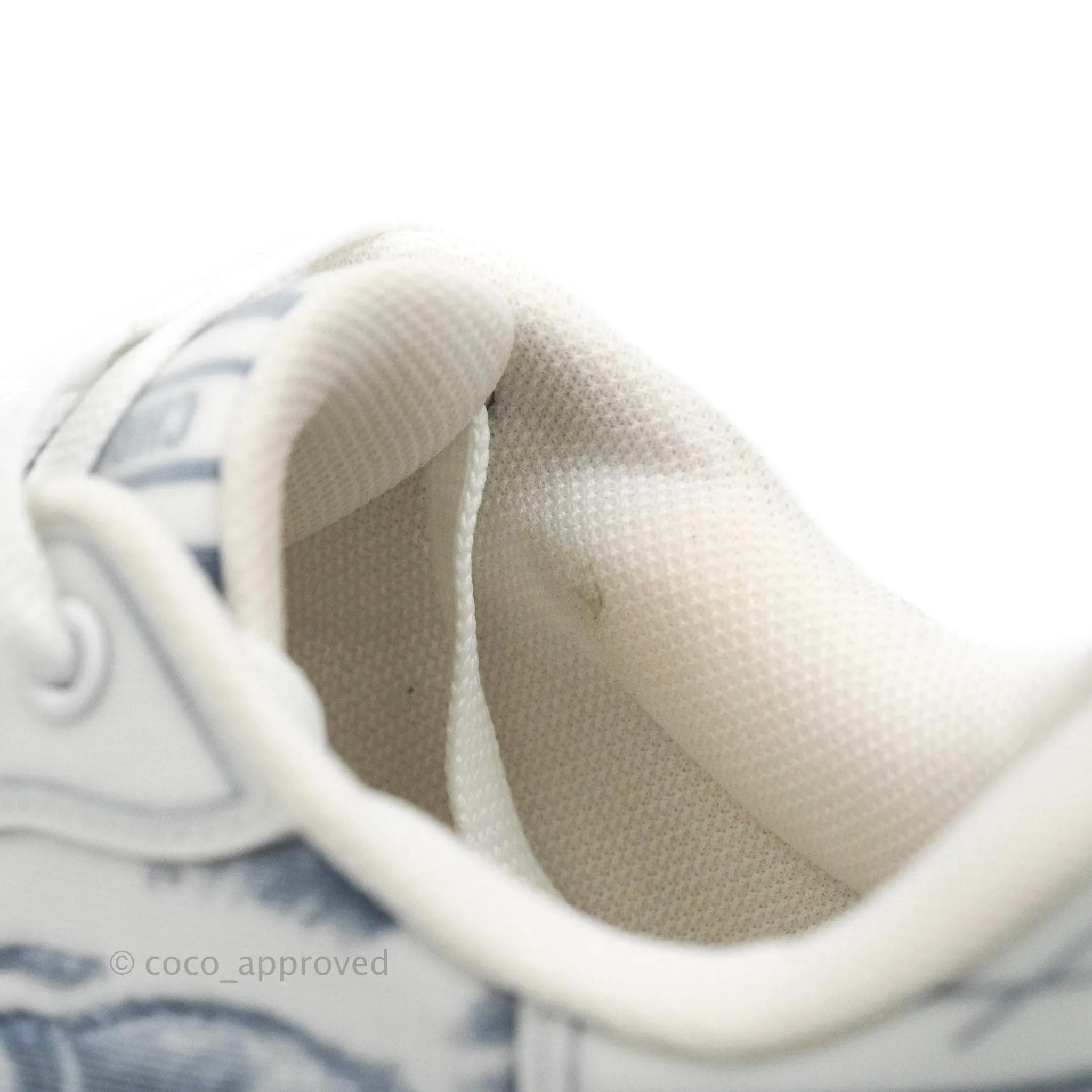 Christian Dior Dior Addict Sneaker Blue Toile de Jouy Technical Fabric