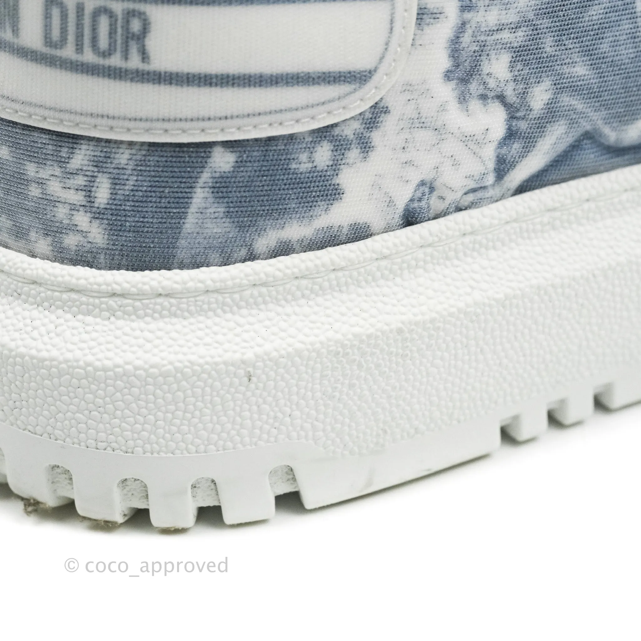 Christian Dior Dior Addict Sneaker Blue Toile de Jouy Technical Fabric